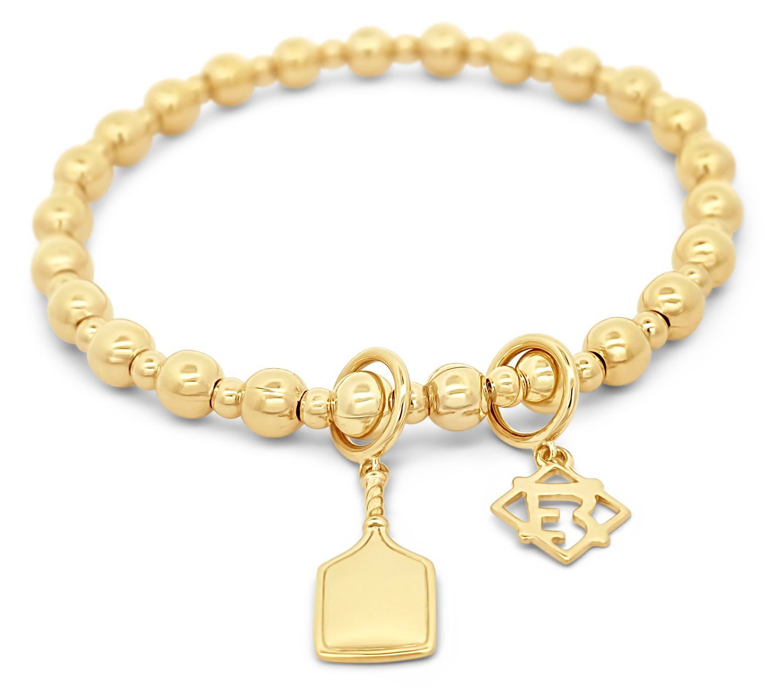Elyse Ryan 14K Gold Clad Pickle Ball Bracelet