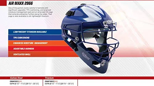 Schutt Adult Air Maxx 2966 Matte Catcher&s Helmet, Purple