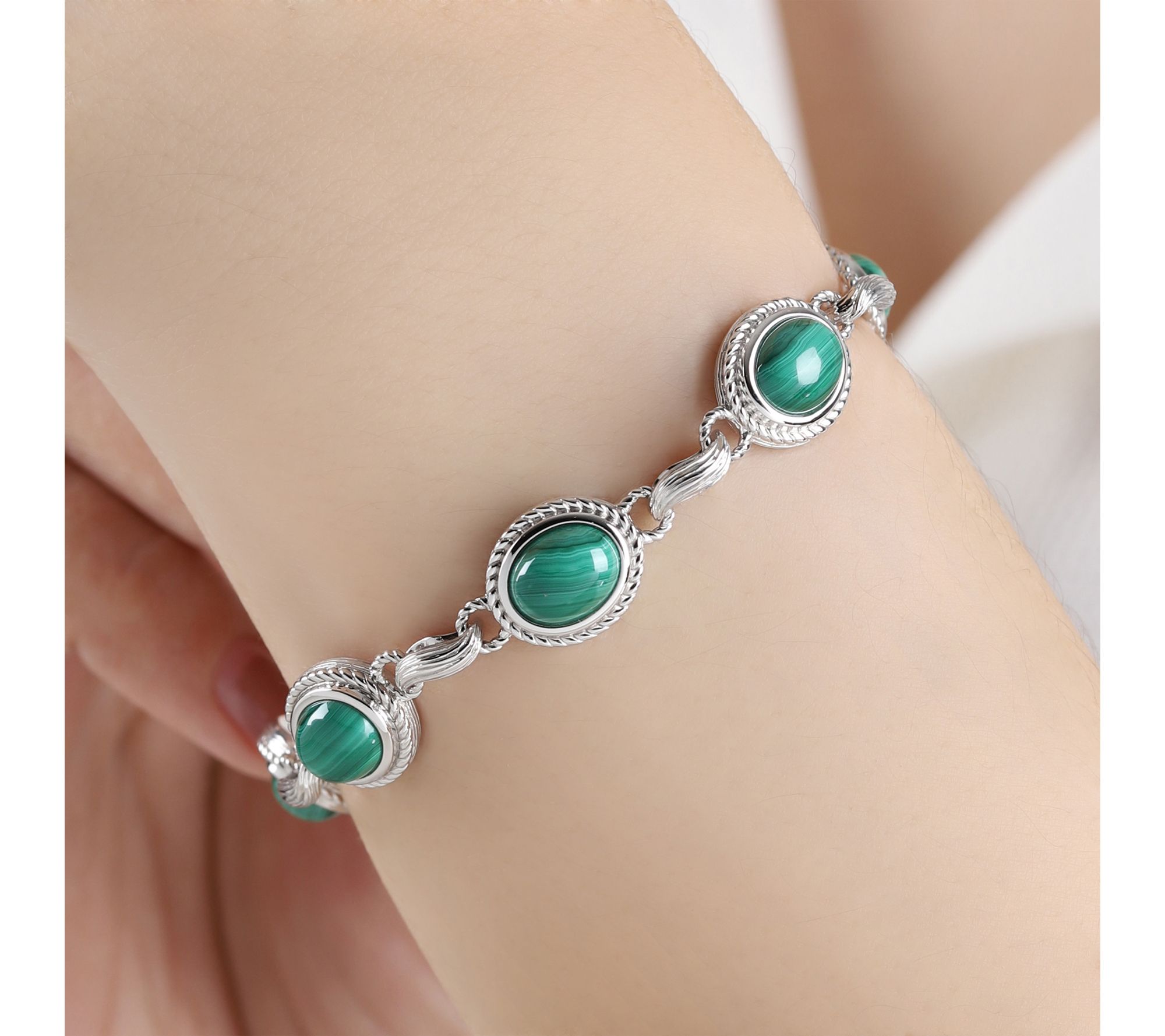 Ariva Sterling Silver Gemstone Arden Bracelet