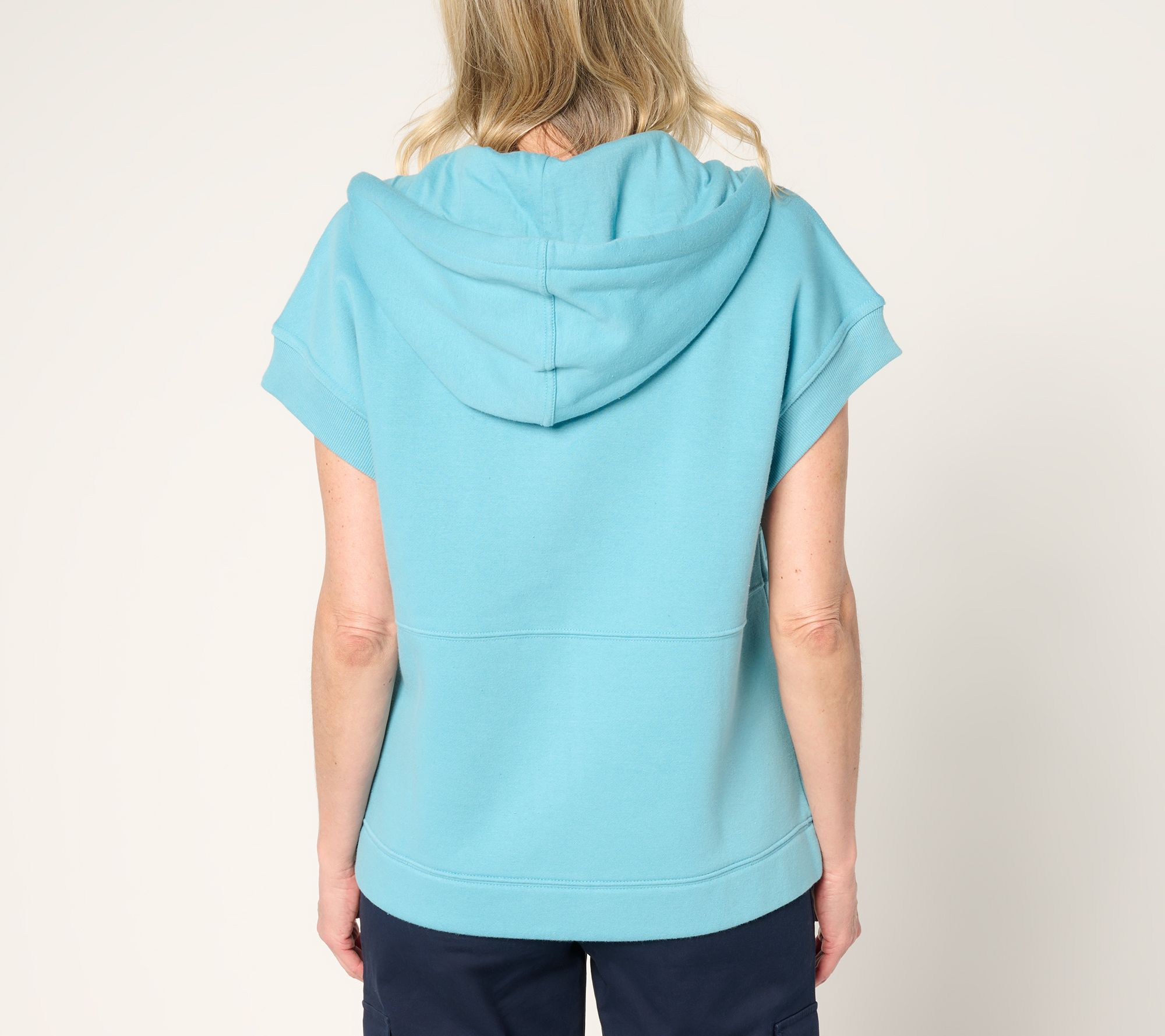 Martha Stewart Signature Towel Terry Zip Front Jacket with Hood