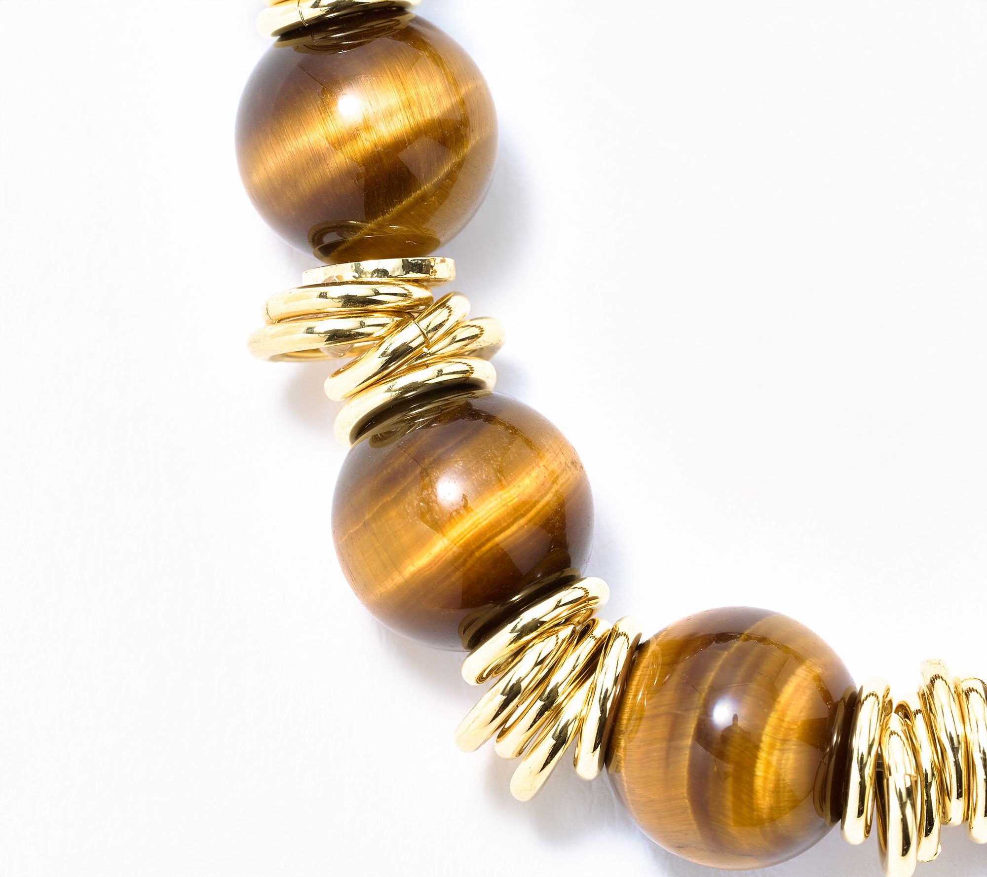 David Markstein Bronze Gemstone Bead & Rondels Stretch Bracelets