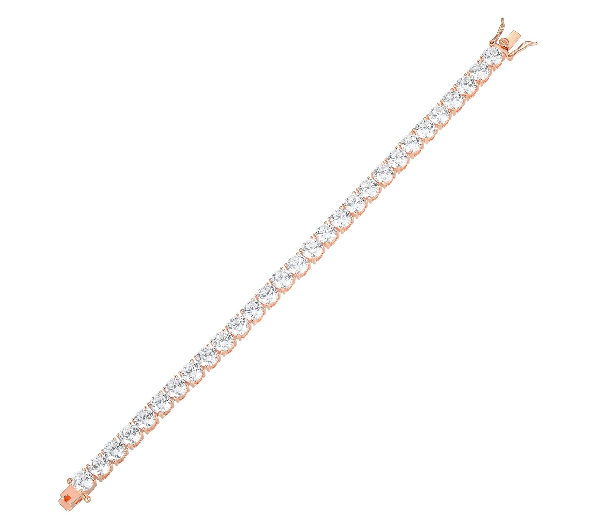 Diamonique 39.15 cttw Tennis Bracelet, Sterling Silver