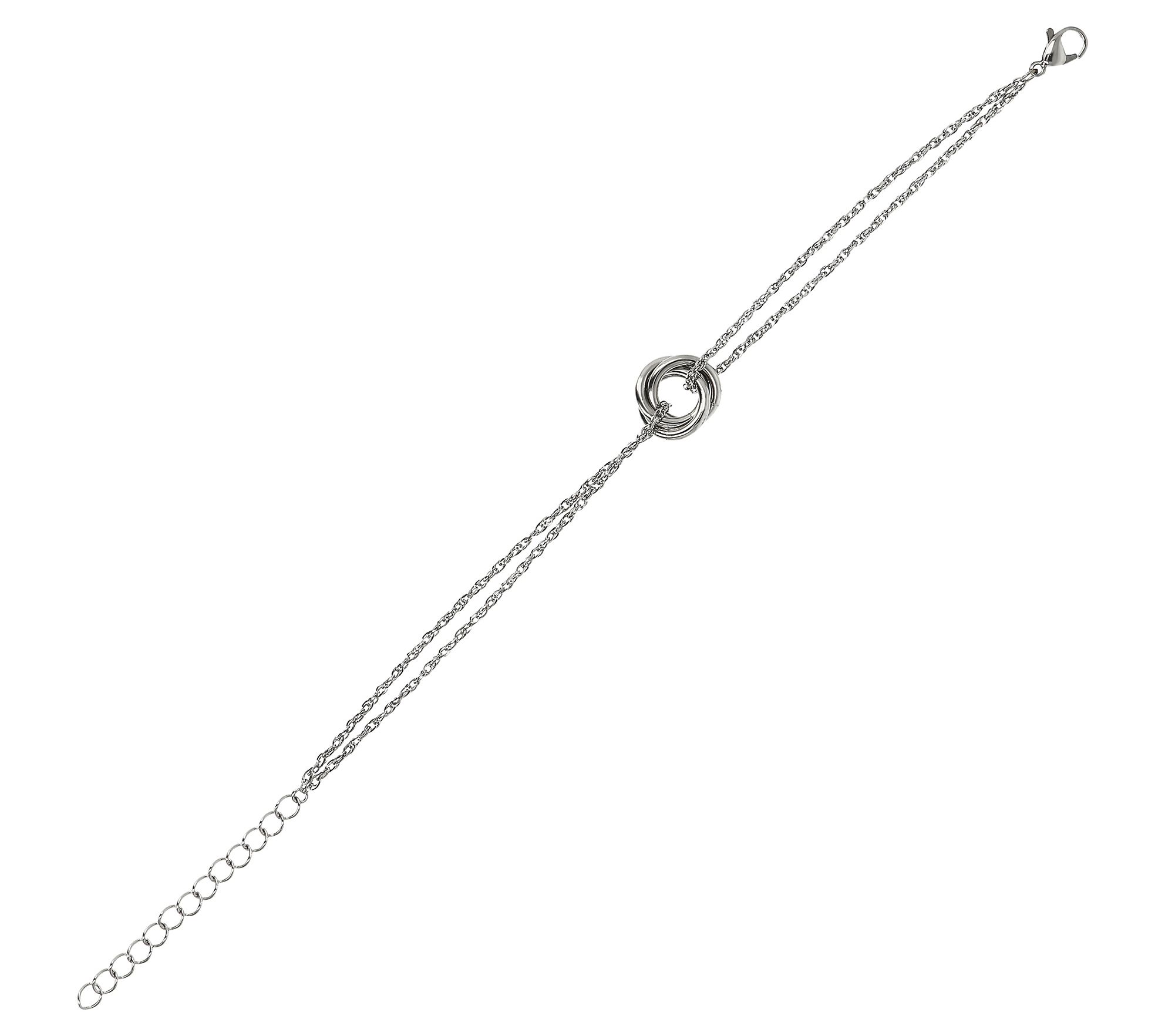 Steel by Design Polished Oval Link Multi-Strand Bracelet