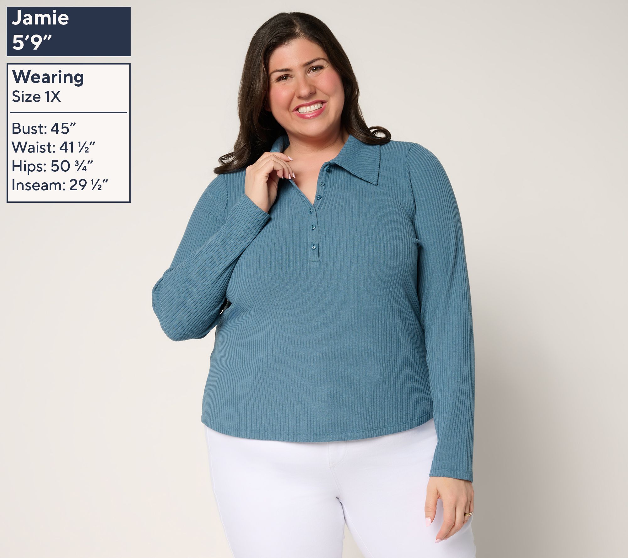 Me by Jennie Garth La Quinta Long Sleeve Top