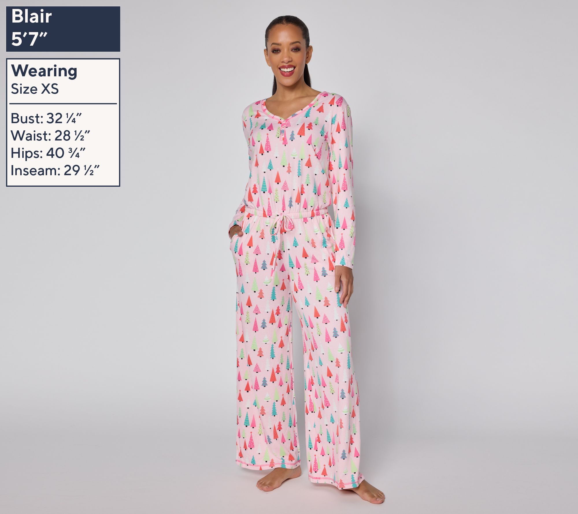 MUK LUKS Dream Cloud Cozy Holiday Jumpsuit