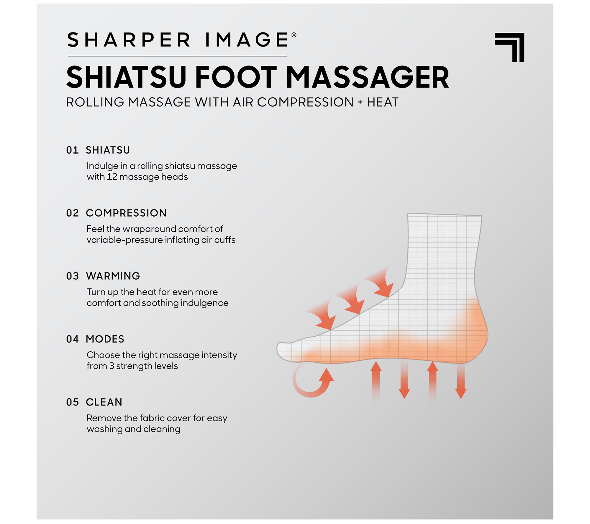 Sharper Image Shiatsu Foot Massager