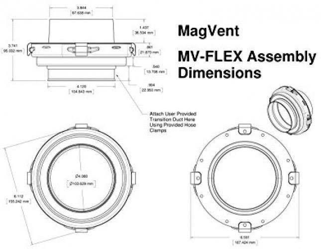 MagVent MV-Flex Magnetic Dryer Vent Coupling