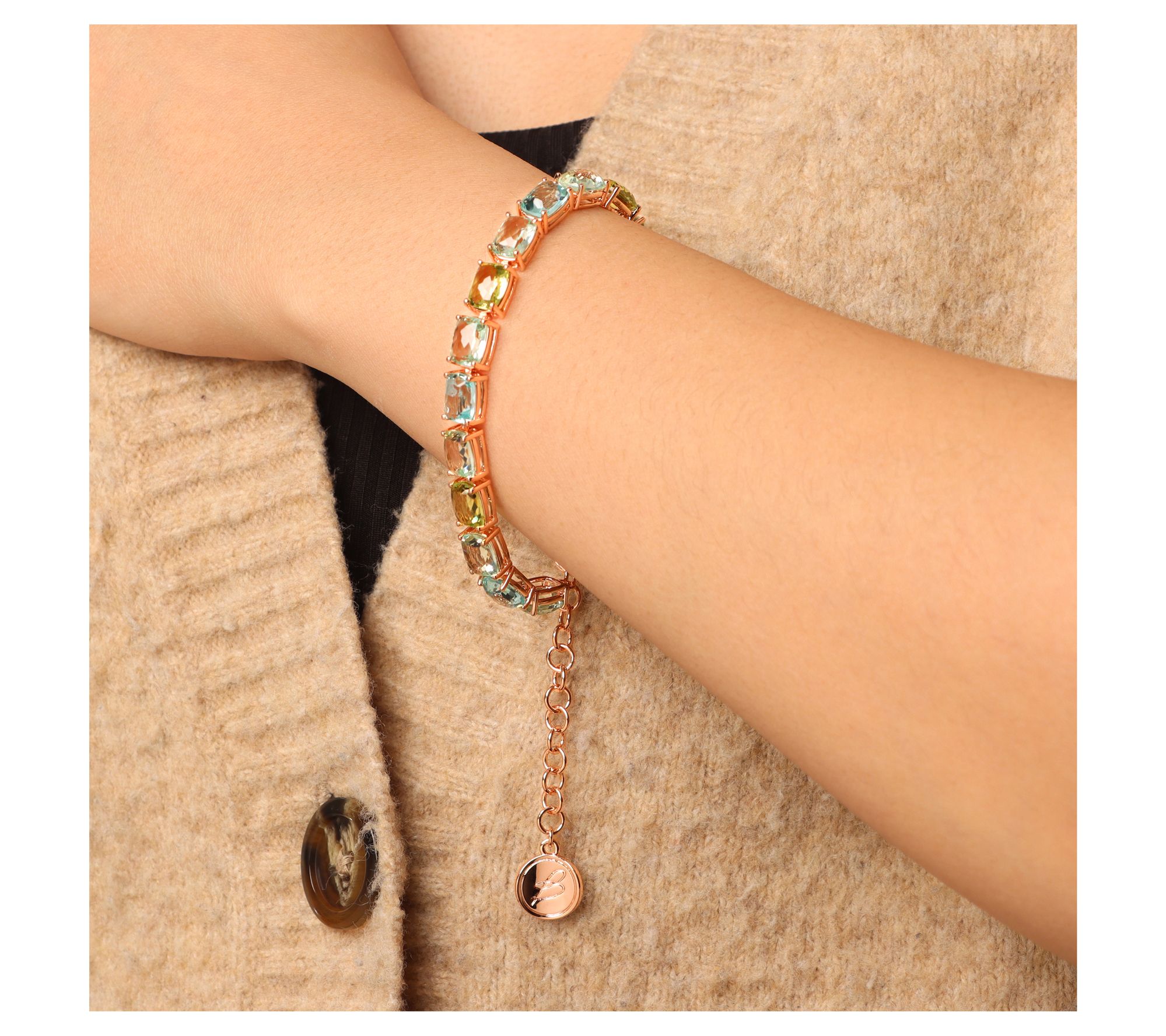 Diamonique x Bronzo Italia Tennis Bracelet