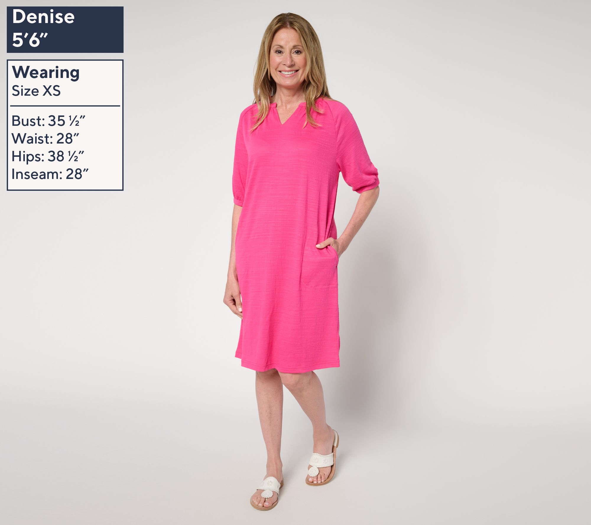 Stan Herman Crepe Knit Elbow Sleeve Halftan