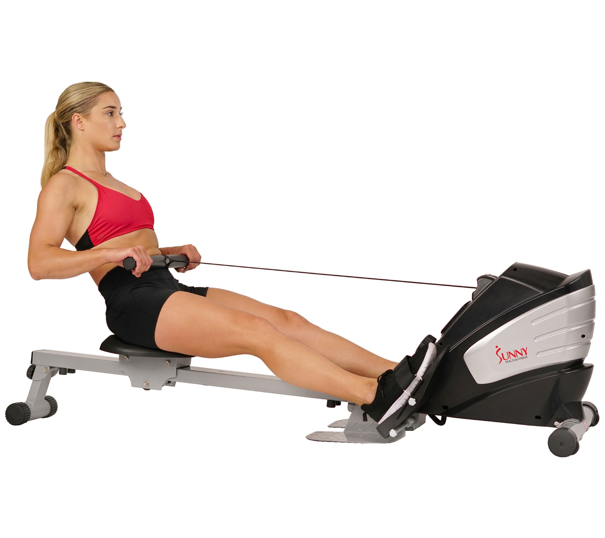 Sunny Health & Fitness Dual-Function Magnetic Rowing Machine