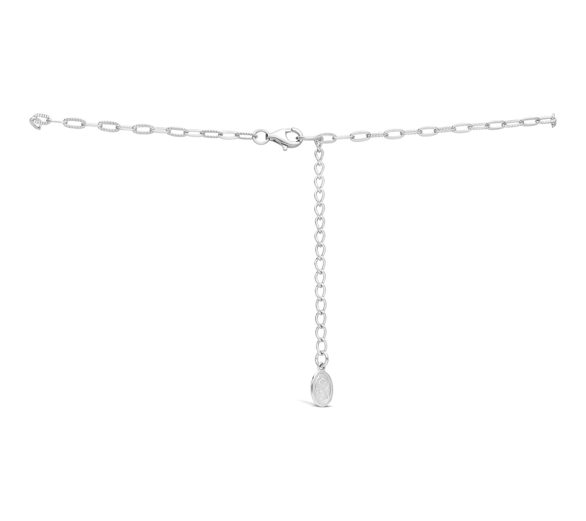 Dallas Prince Sterling Chrome Marcasite & Amethyst Necklace