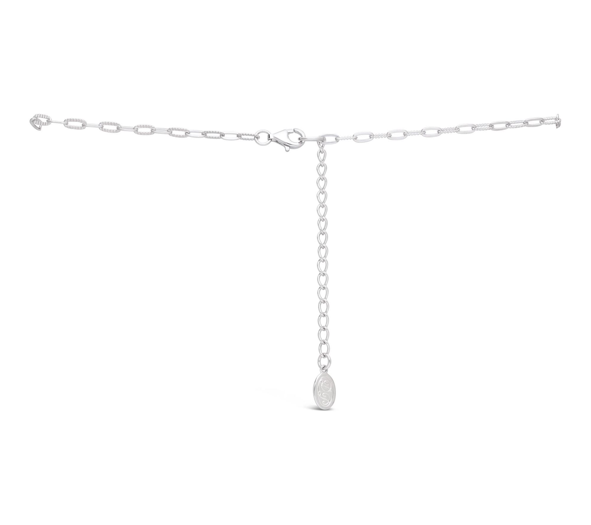 Dallas Prince Sterling Chrome Marcasite & TopazBow Necklace