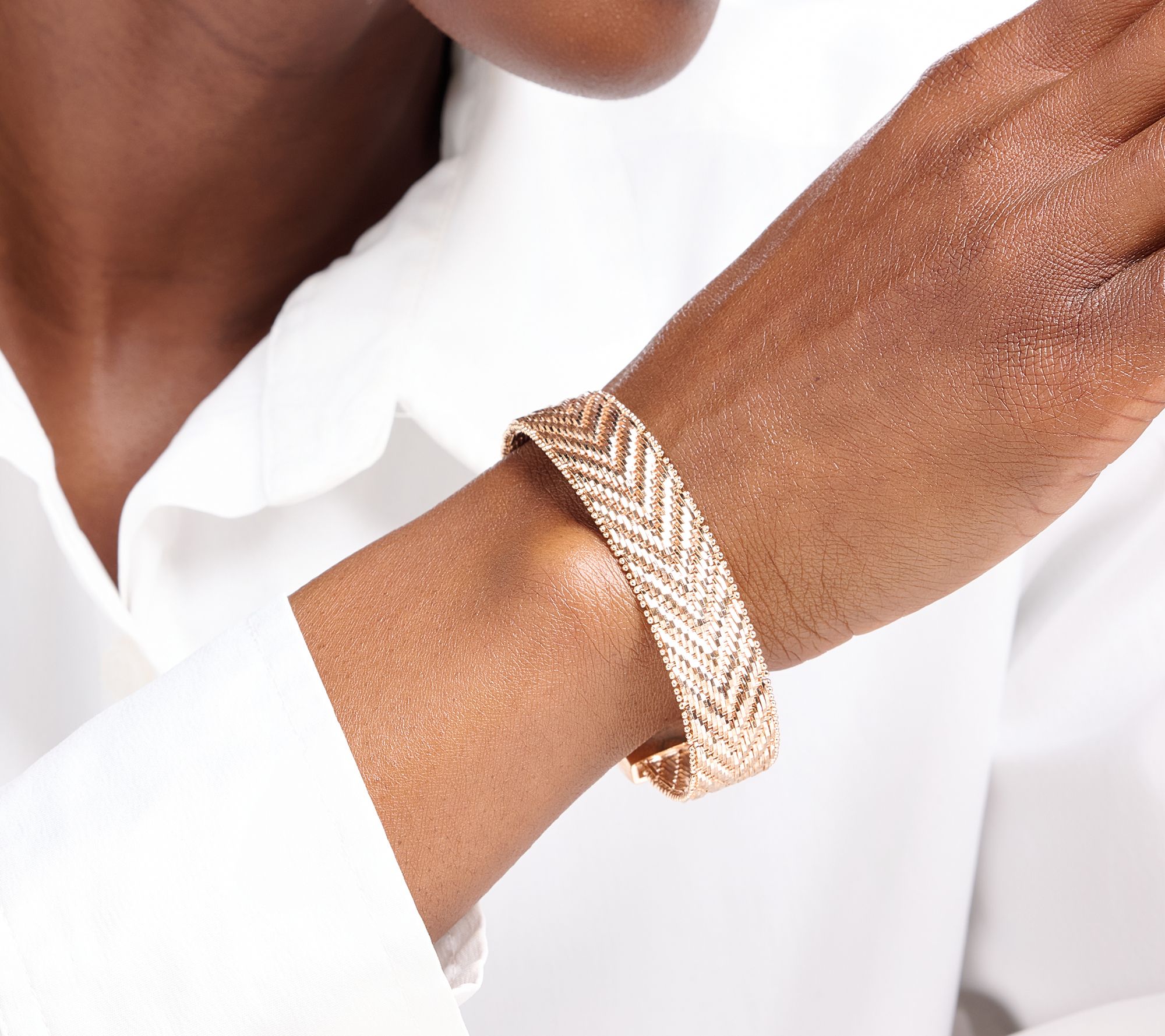 David Markstein Bronze Premiere Riccio Magnetic Clasp Bracelet