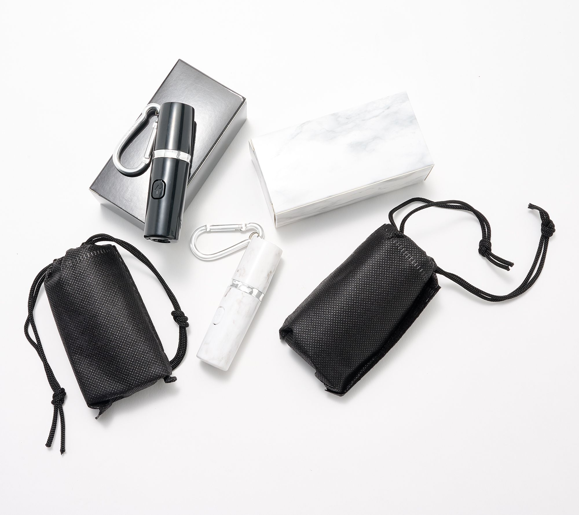 SecureBrite Set of 2 Rechargeable Lipstick Alarms w/ Light