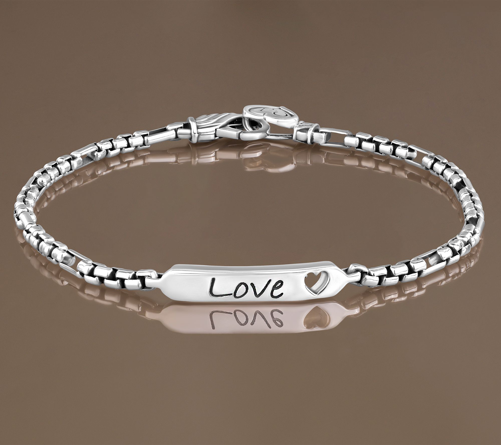 Christian James by Scott Grimes Sterling Silver Message Luciano Bracelet 9.0g