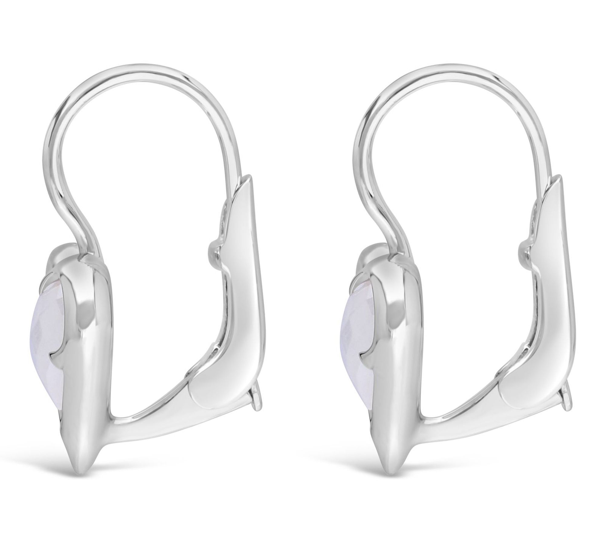 Margo Manhattan Sterling Silver Moonstone LoveEarrings