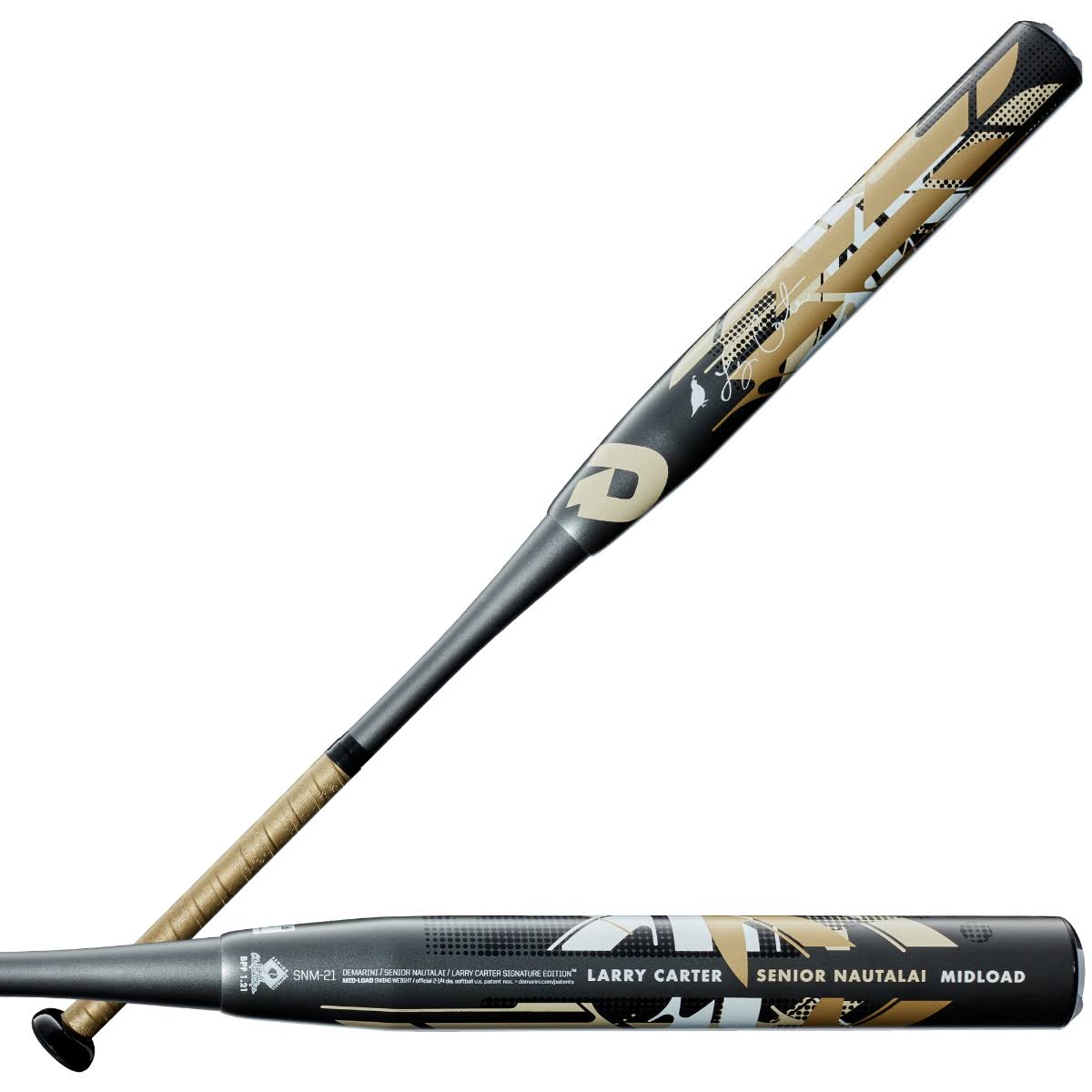 2021 DeMarini Larry Carter Senior Nautalai Slowpitch Softball Bat: WTDXSNM-21 34 inch / 26 oz