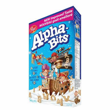 Post Alpha Bits Cereal 6 Boxes x 340g Each Canada