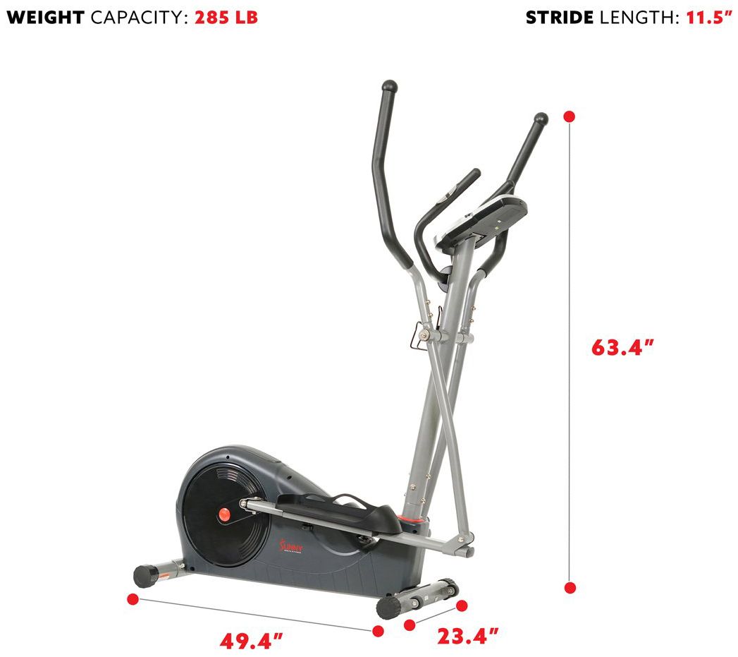 Sunny Health & Fitness 11.5 Stride Elliptical Trainer