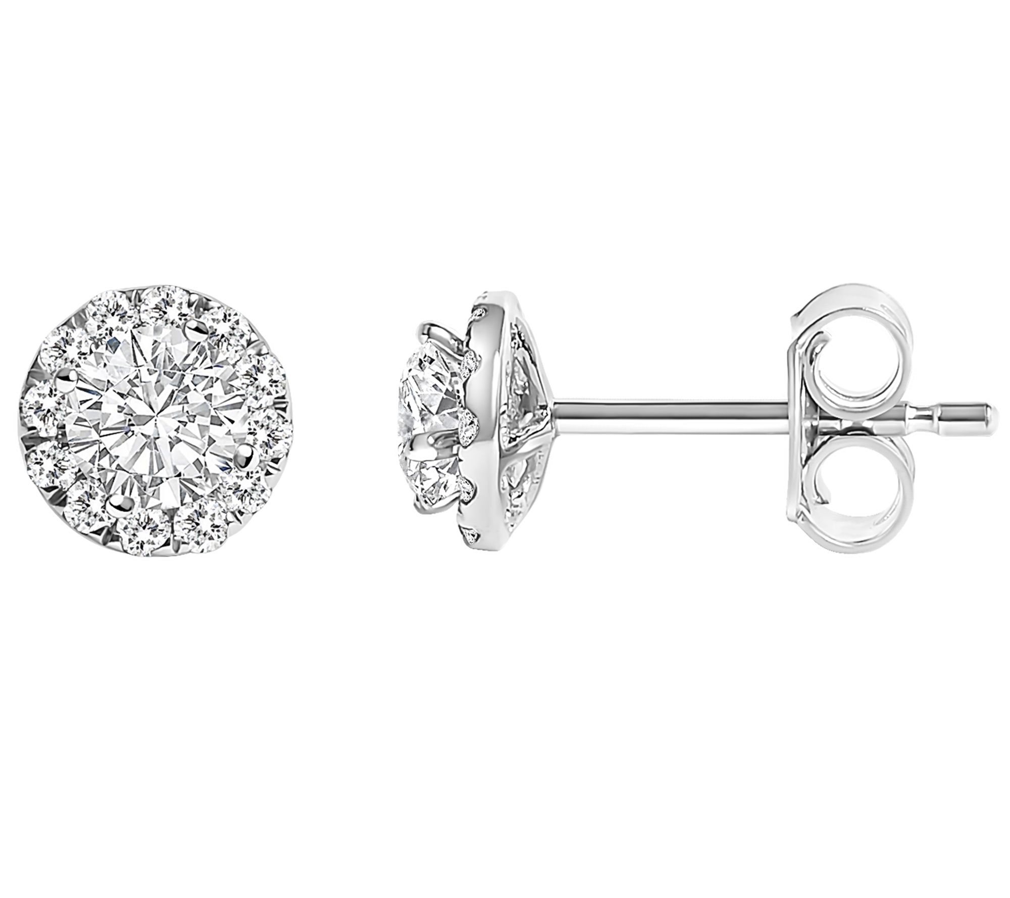 Haus of Brilliance Pave Lab Grown Diamond StudEarrings, 14K
