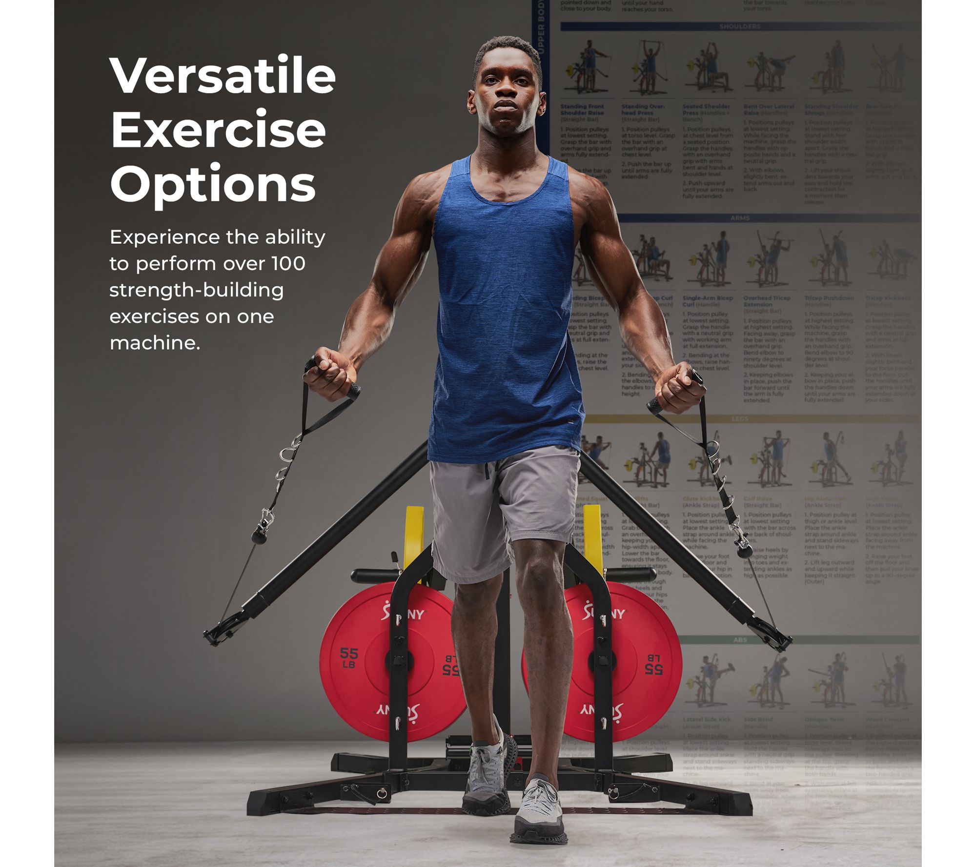 Sunny Multifunctional Strength Training Home Gym