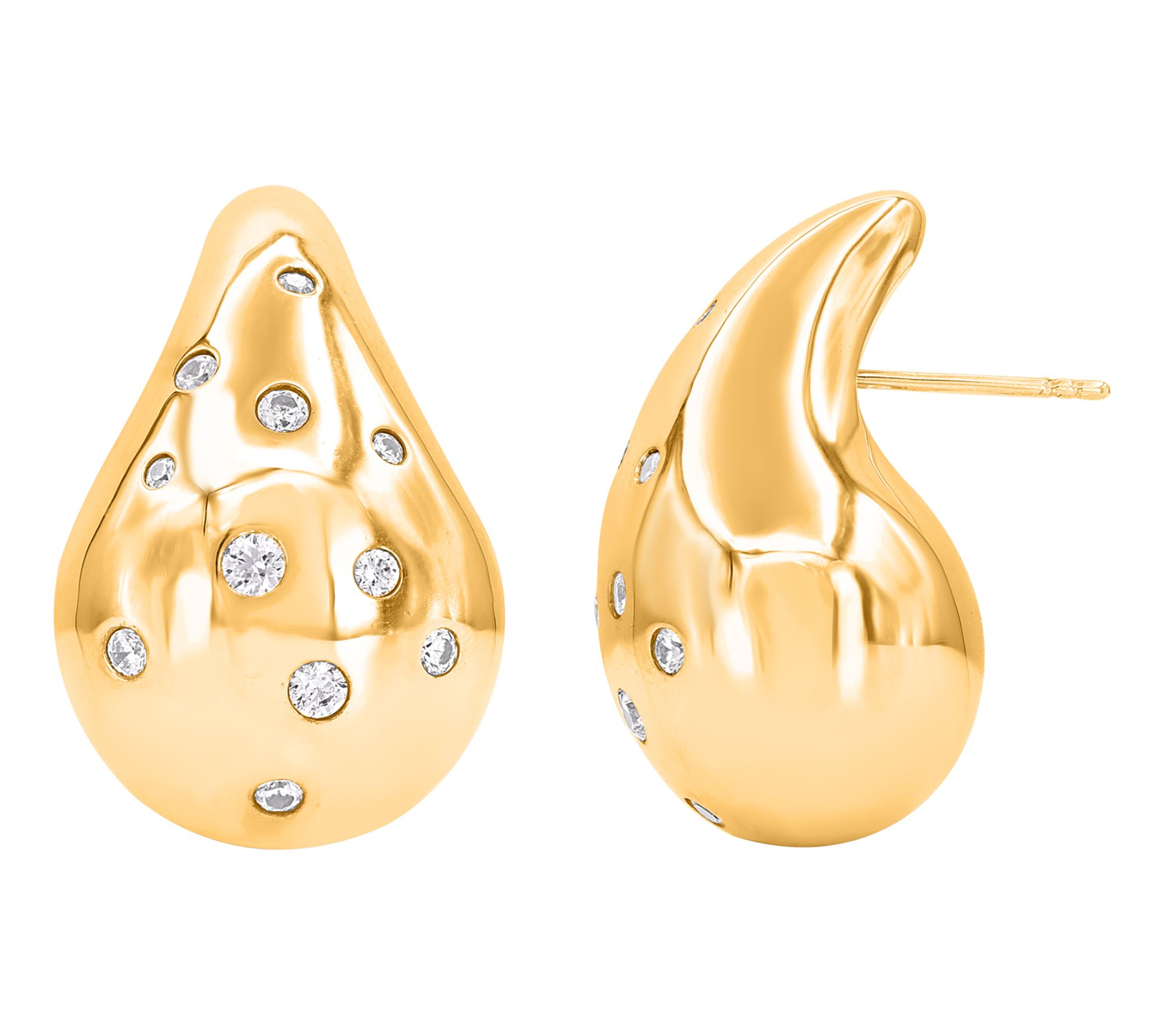 Affinity Diamonds 1.00 cttw Teardrop Earrings, 14K Gold