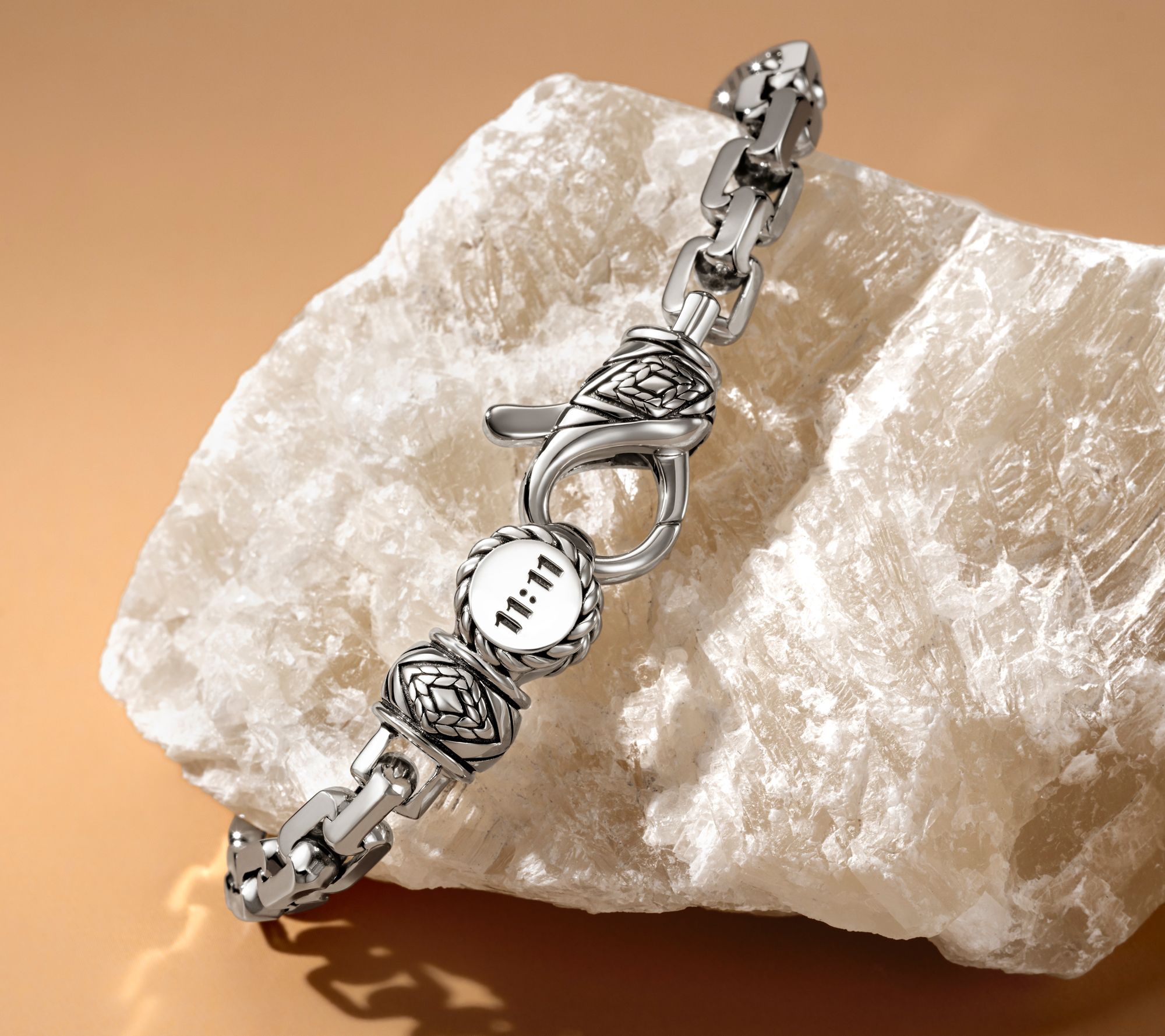 JAI x Alberti Sterling Silver Mirror Cut 6.0mm Box Chain Bracelet, 21g