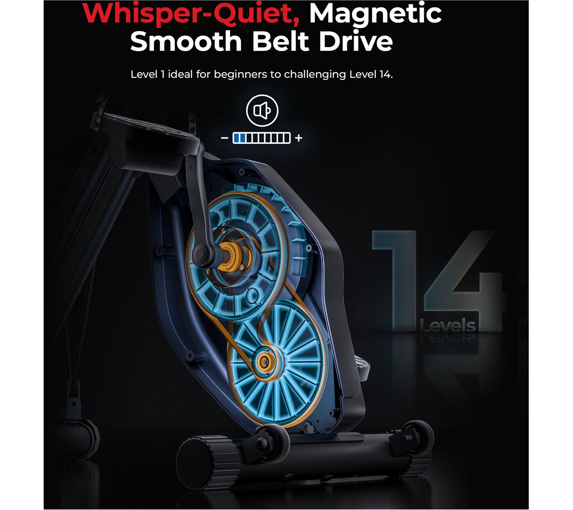 Sunny Fitness Foldable Magnetic X-Bike Pro