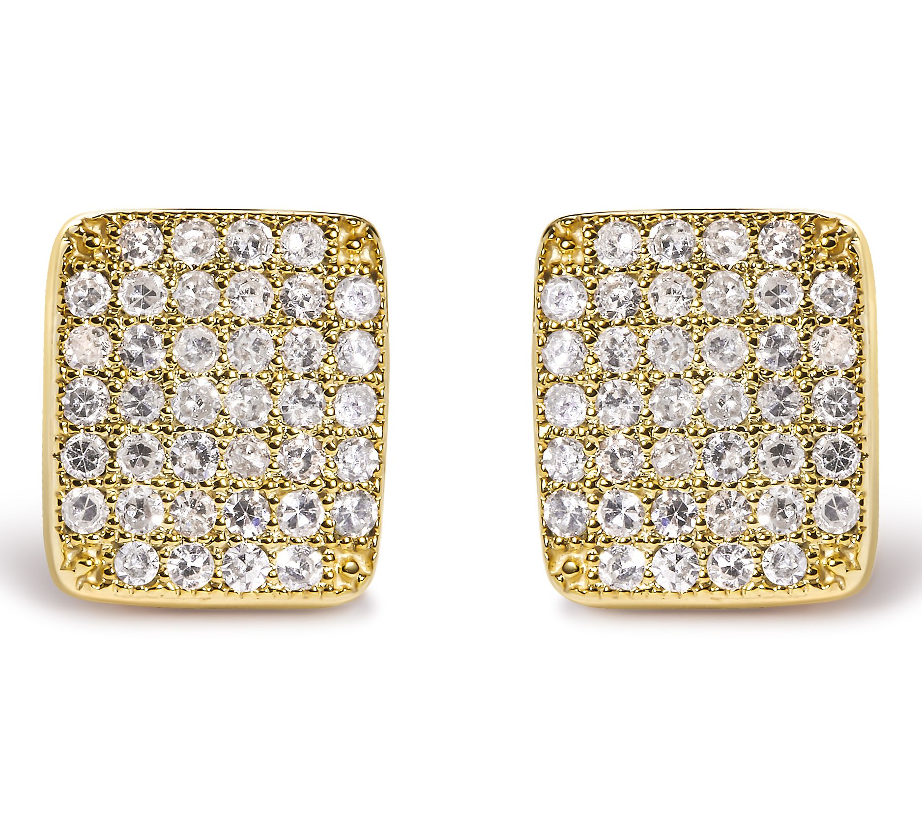 Haus of Brilliance 0.50 cttw Diamond Cluster Earrings, 14K