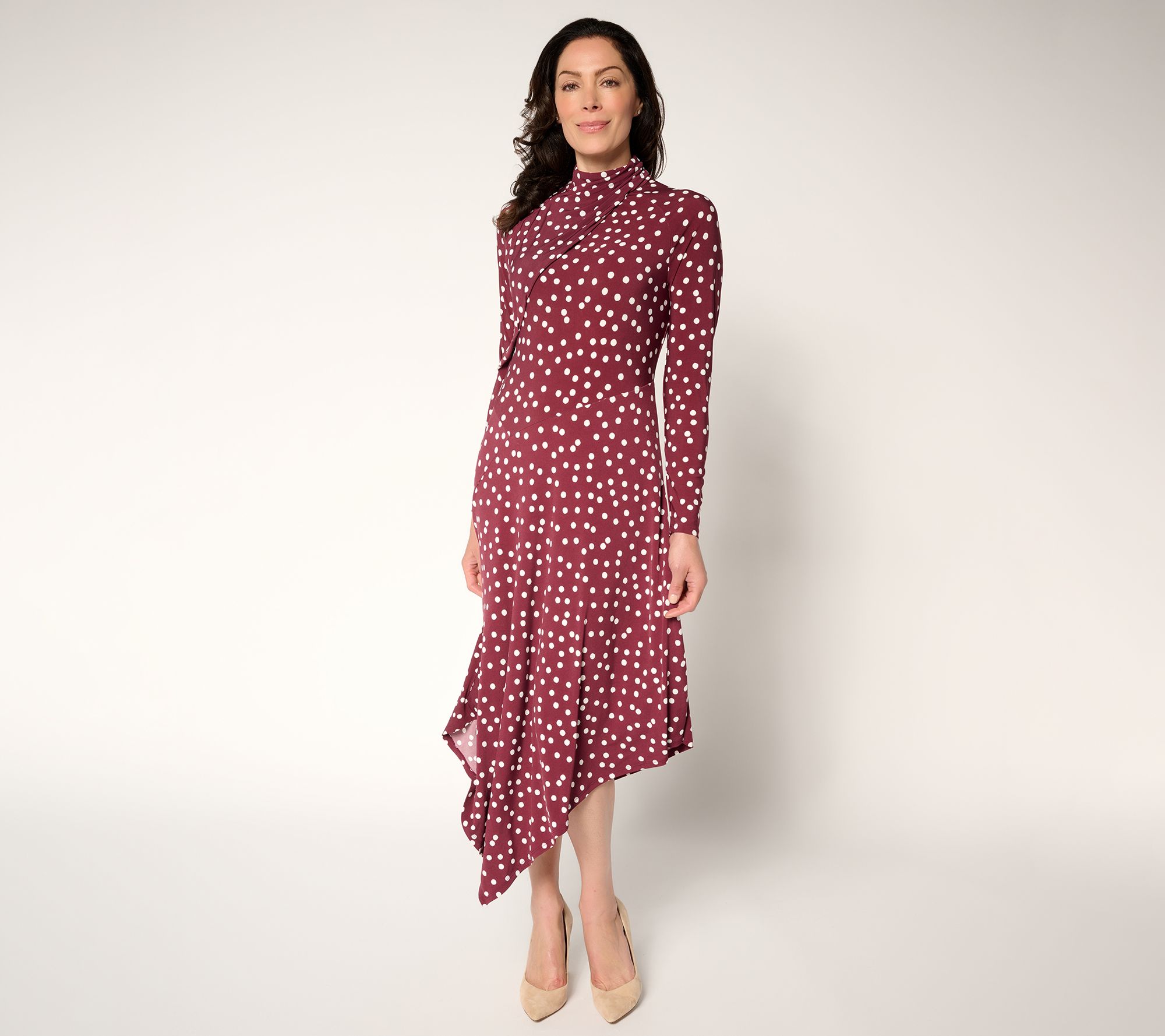 Me by Jennie Garth Regular Asymmetrical City Midi Dress