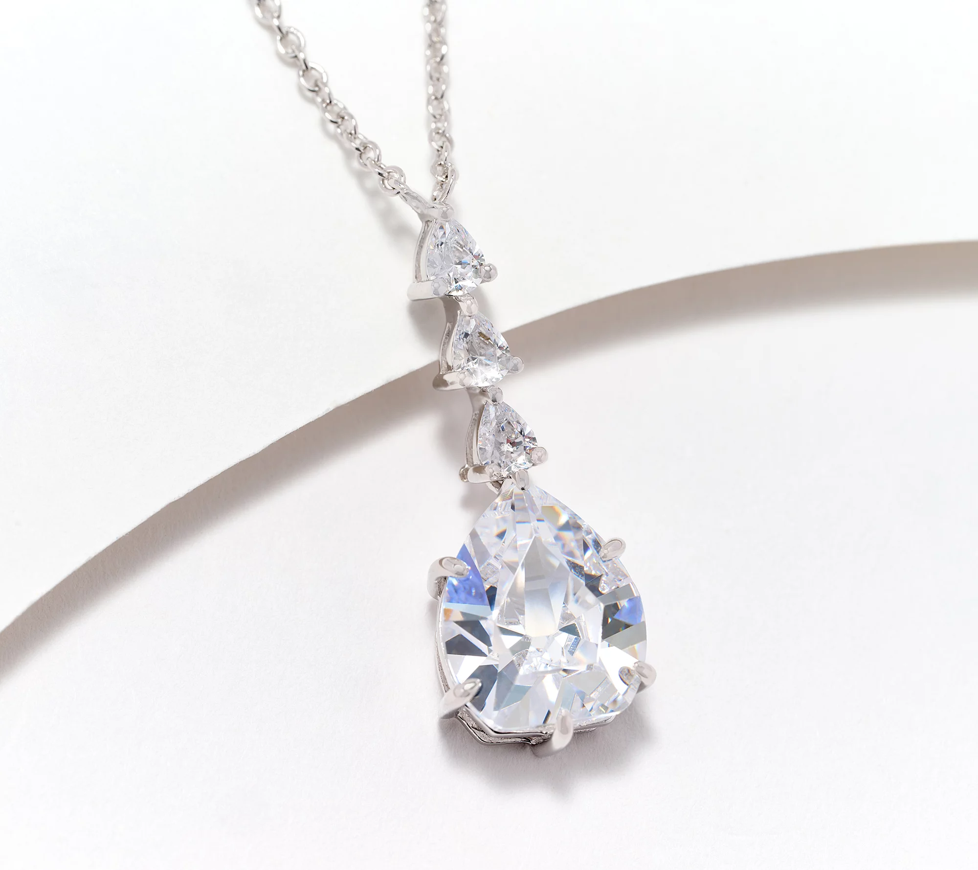 Diamonique x Kathy Levine Lorraine Historic Cut Necklace, Sterl