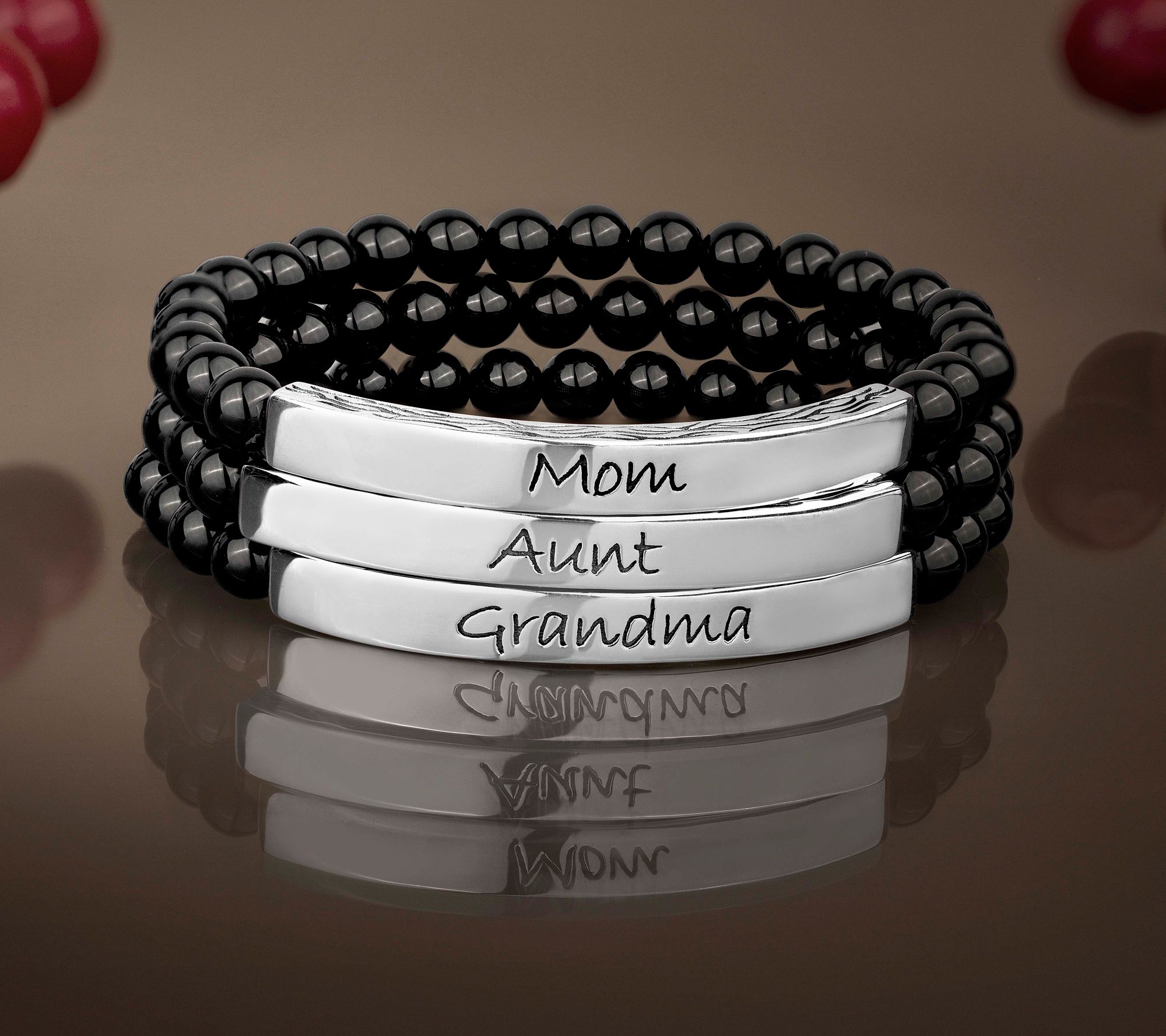 Christian James by Scott Grimes Mom Gemstone Stretch Bracelet