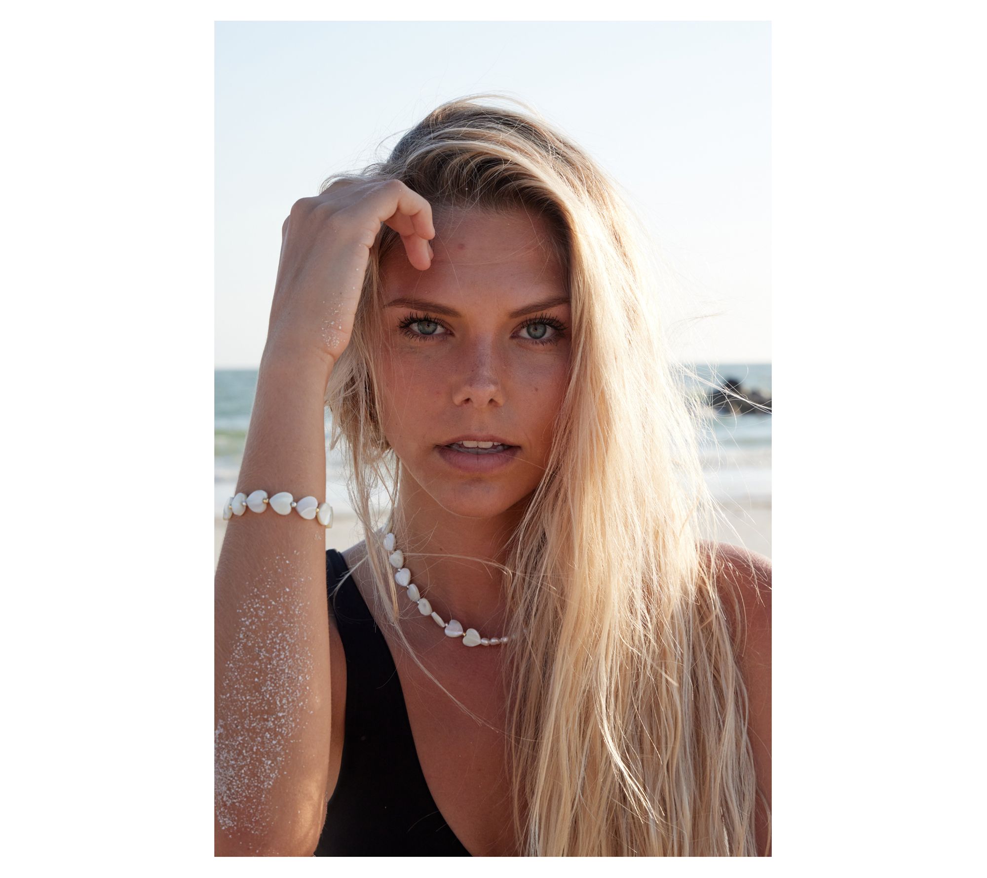 Adriana Pappas Designs Mother of Pearl Sweetheart Bracelet