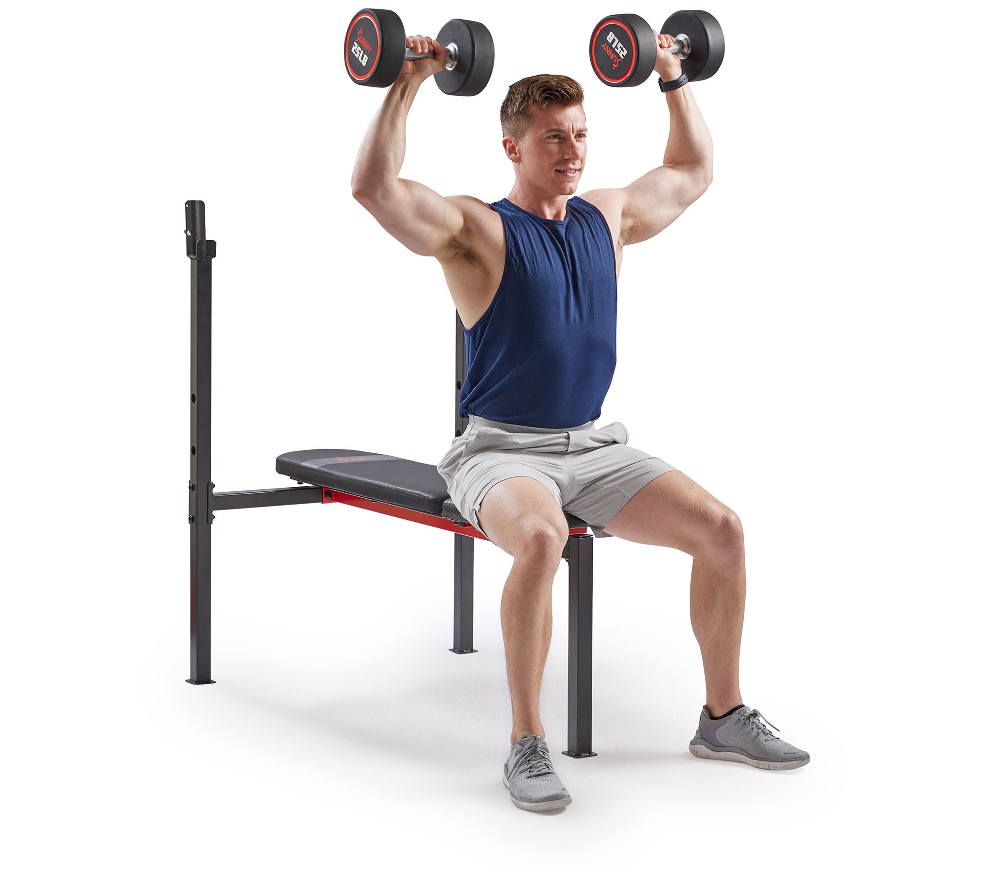 Sunny Adjustable Standard Incline Weight Benchwith Rack