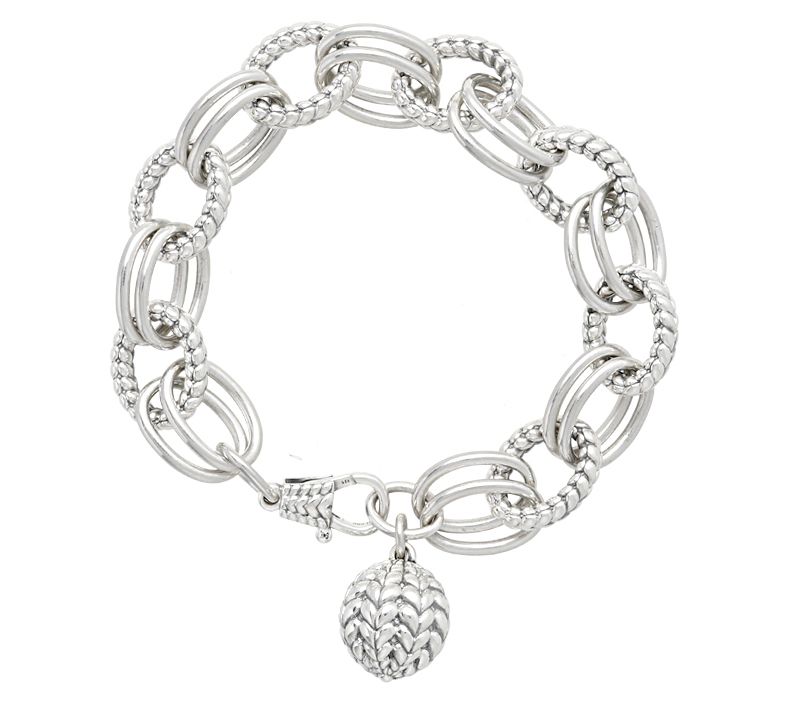 Tiffany Kay Studio Sterling Silver Herringbon e Link Bracelet