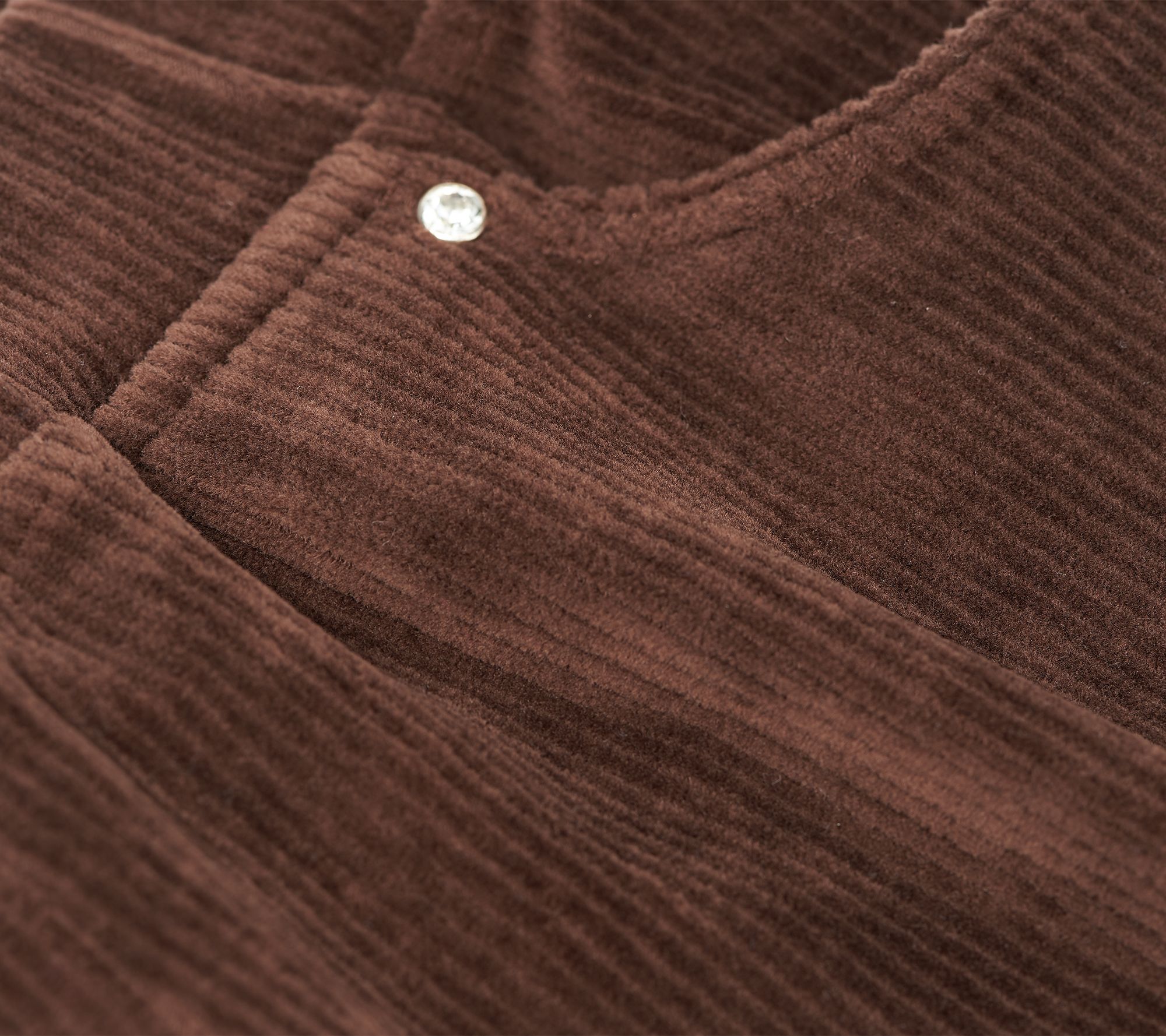 Quacker Factory Short Corduroy Straight Leg Pants w Pockets