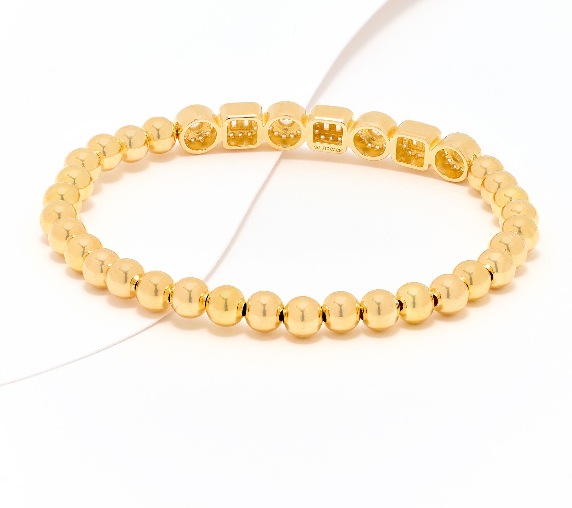 Diamonique x Kathy Levine All Star Stretch Bracelet, Sterl