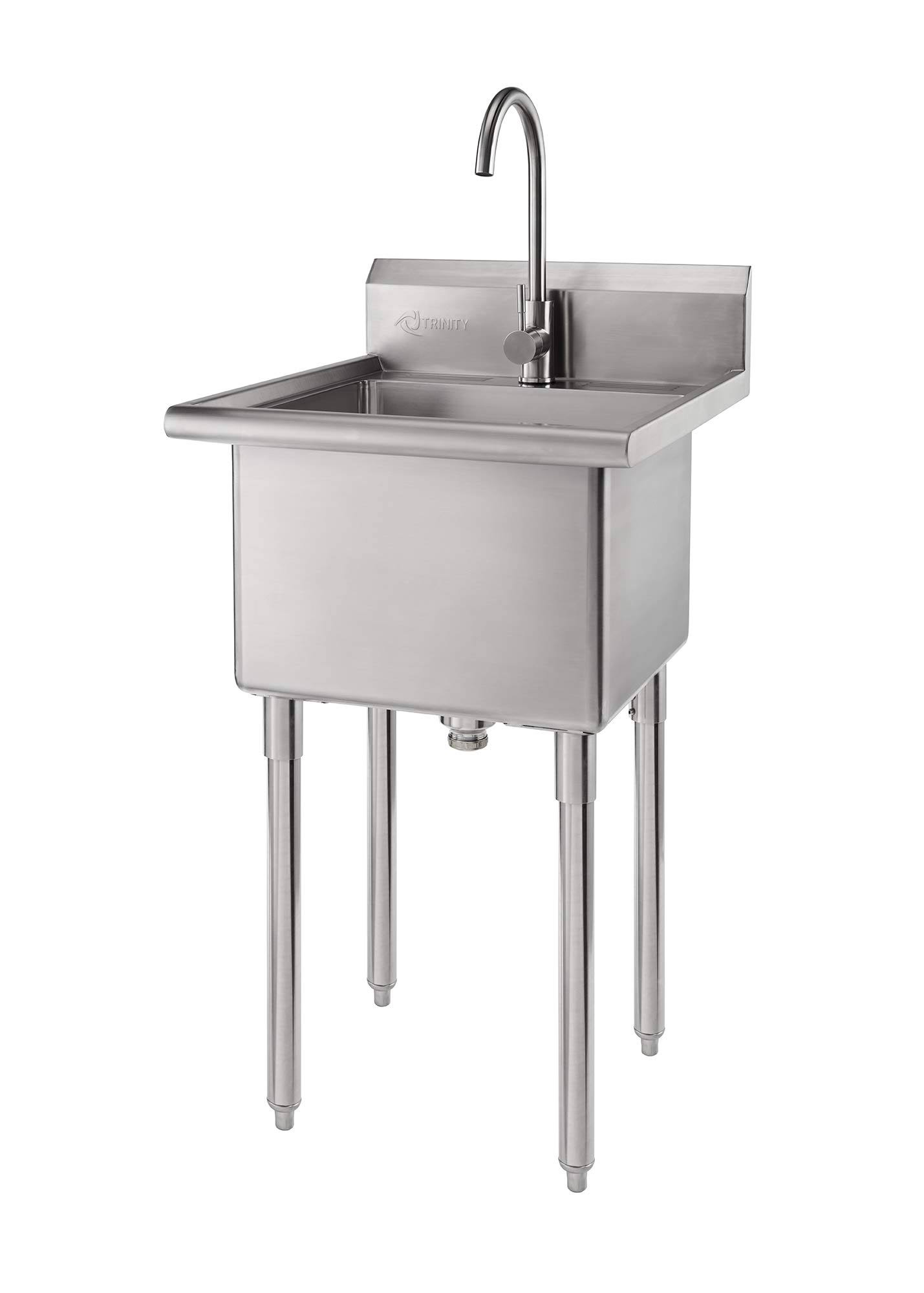 Trinity Stainless Steel Utility Sink