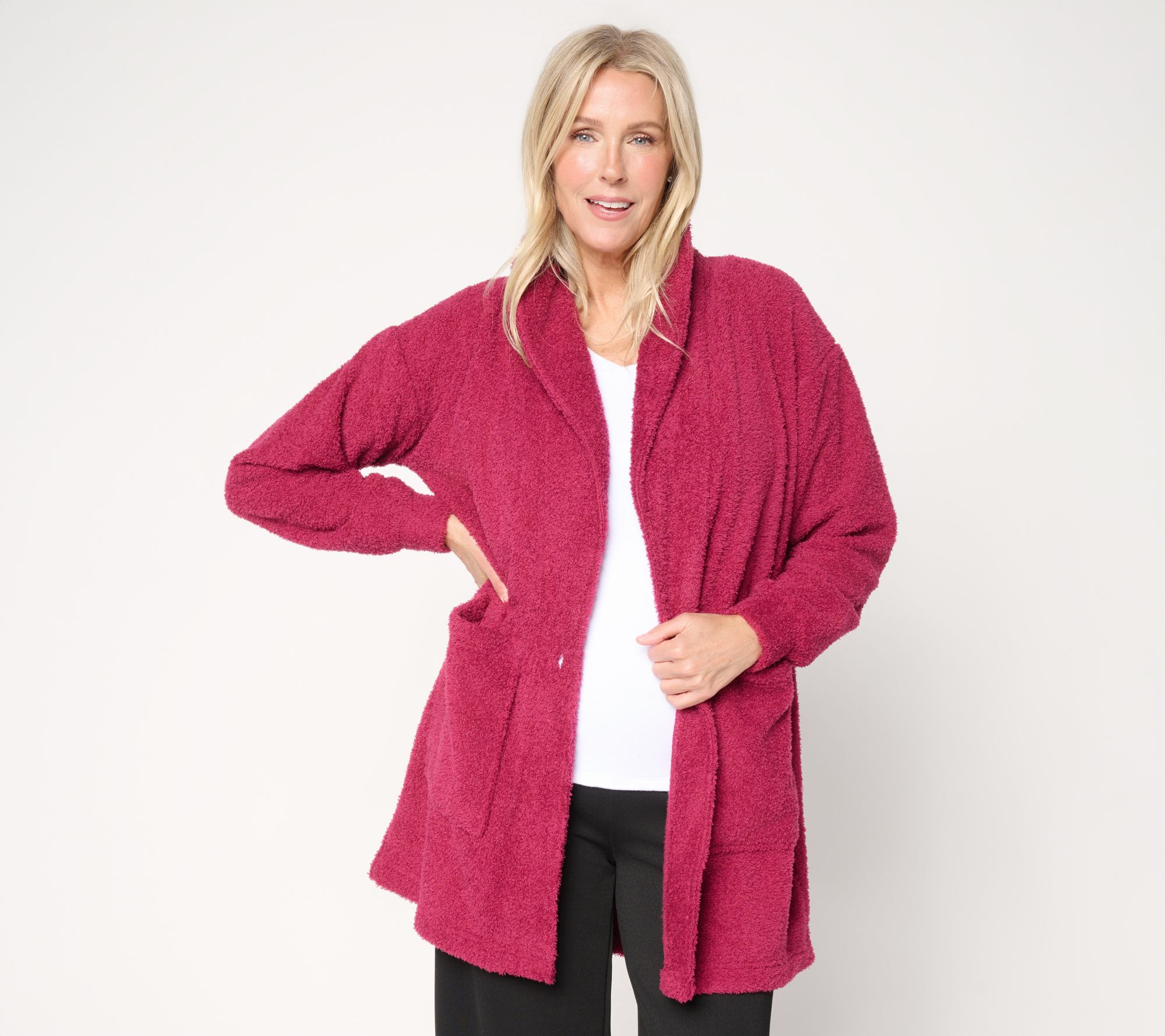 Stan Herman Pebble Fleece Cardigan Lounger