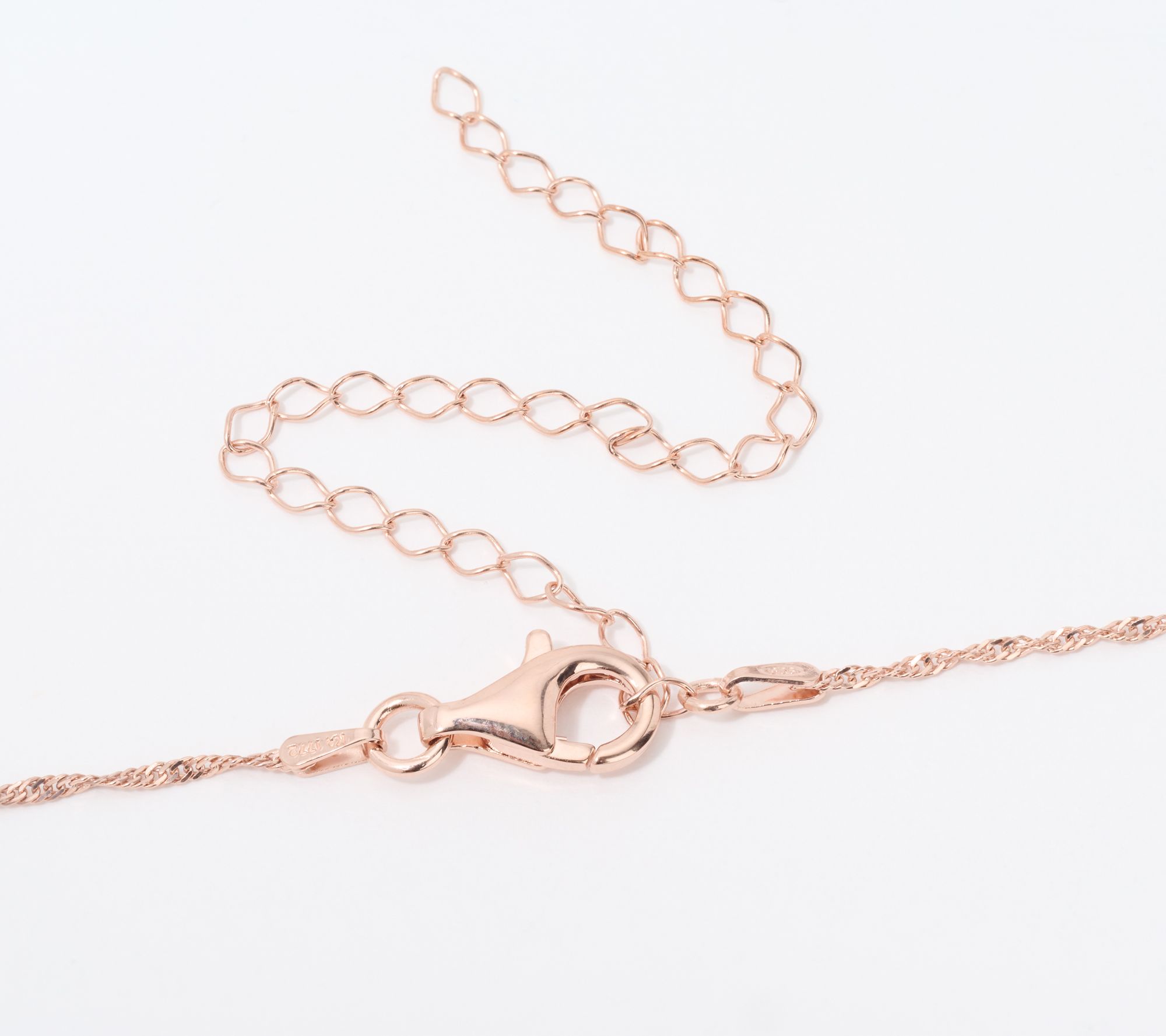 JEN by Jennifer Miller Oval Ombre Necklace, Sterling Silver