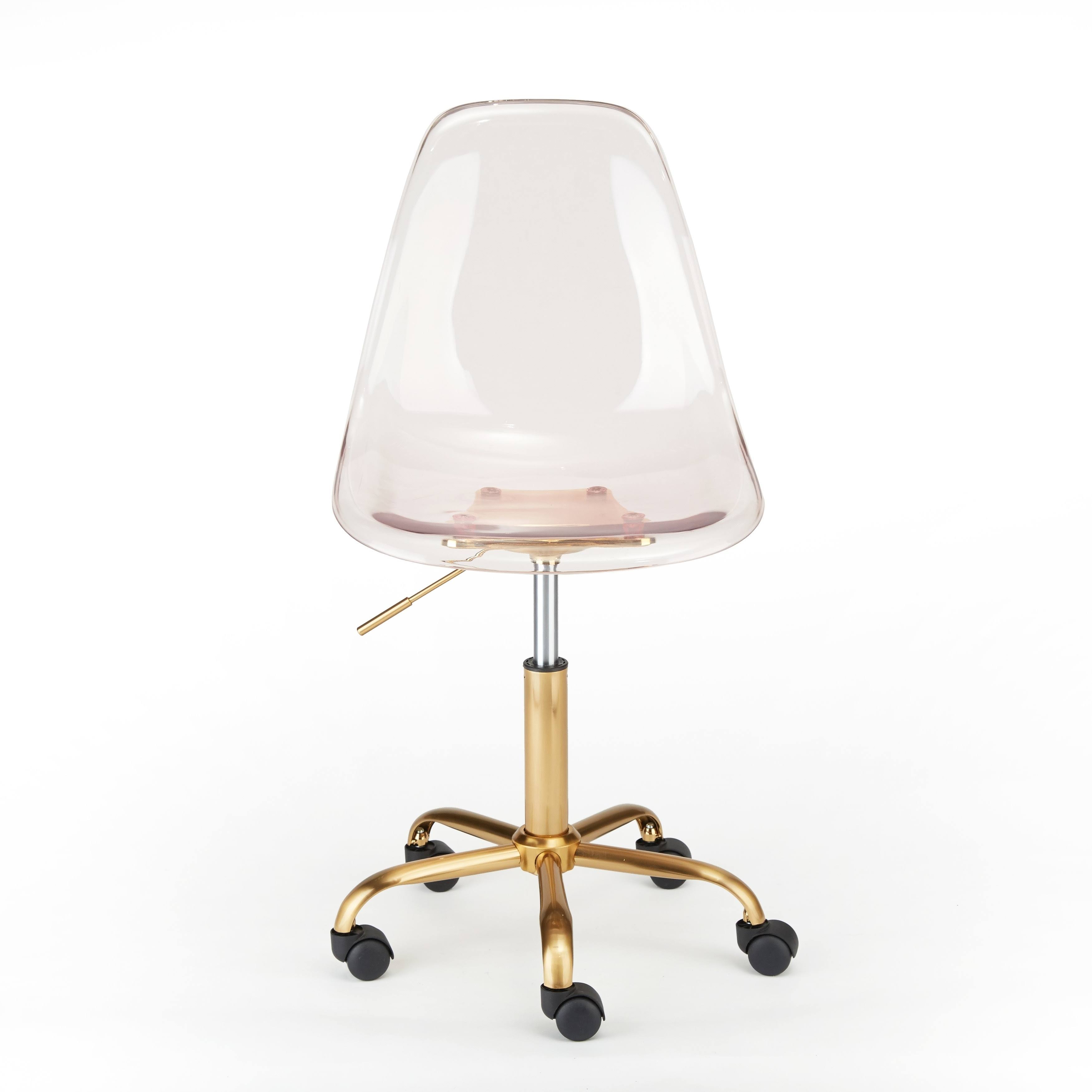 Mainstays Acrylic Rolling Office Chair, Lantana