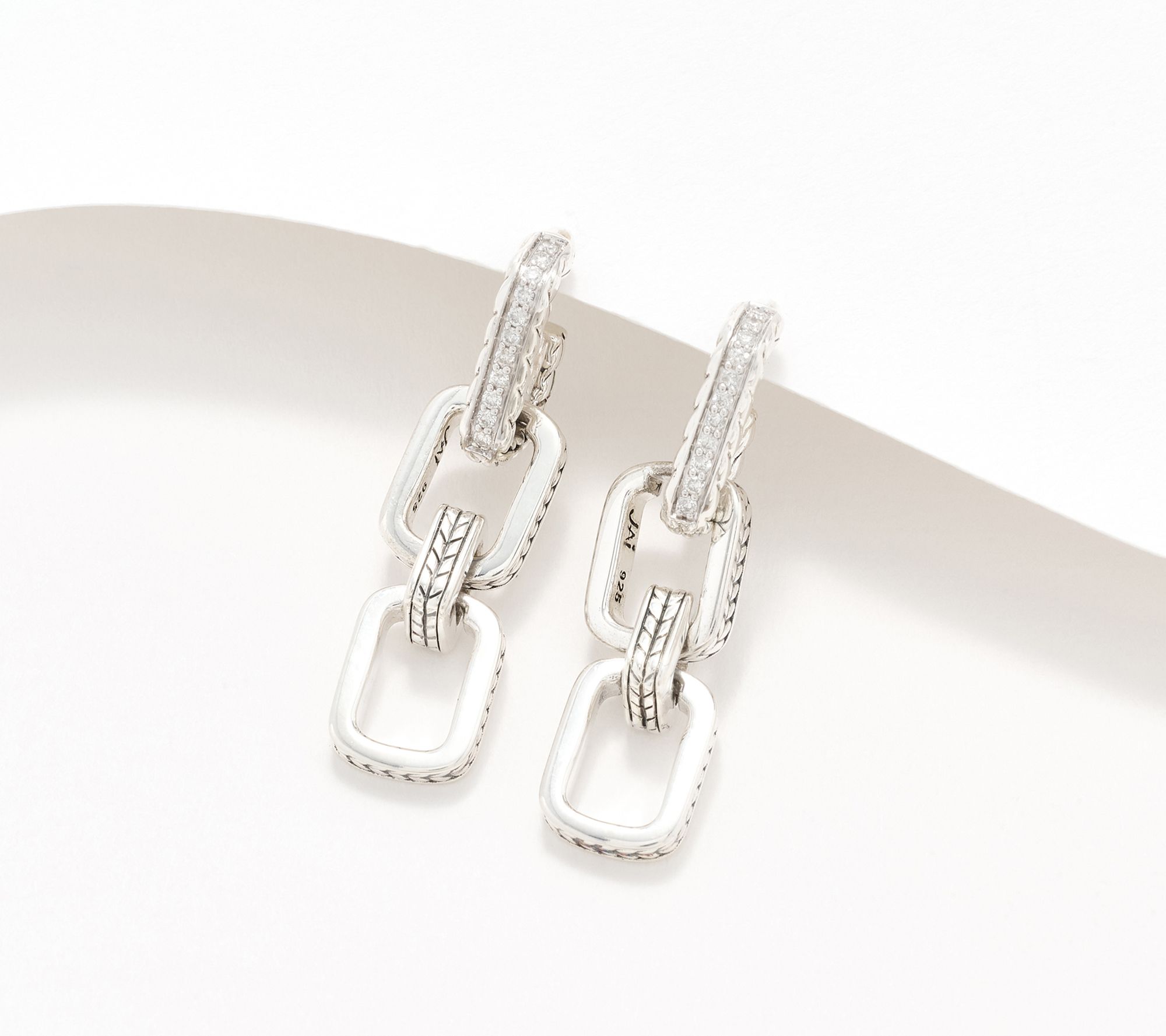 JAI Sterling Silver & Diamond 1 1/4