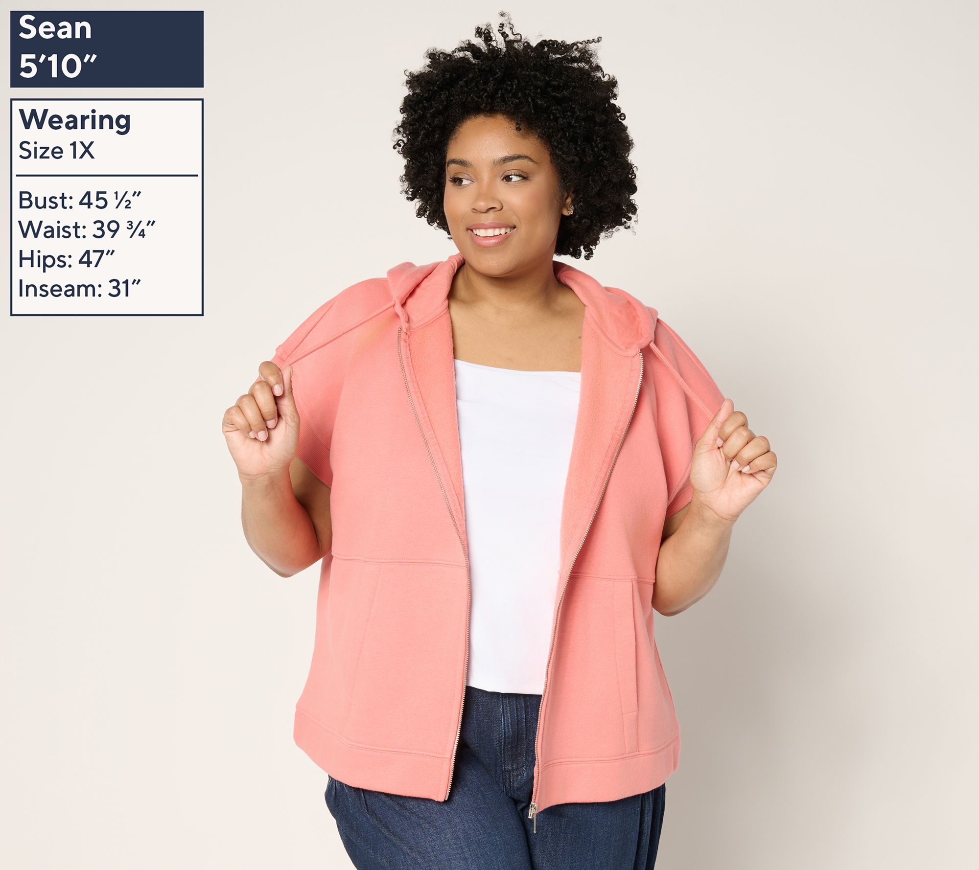 Martha Stewart Signature Towel Terry Zip Front Jacket with Hood