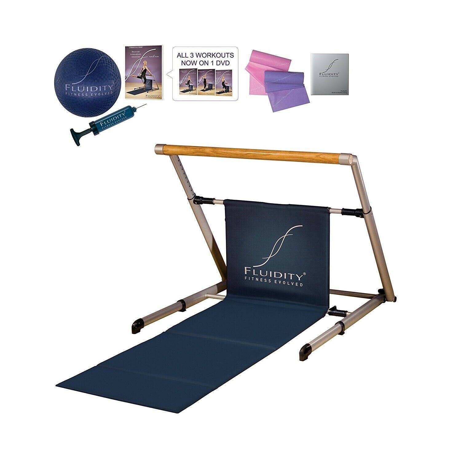 Fluidity Bar Fitness Evolved Dance Pilates Exercise Barre Brand New