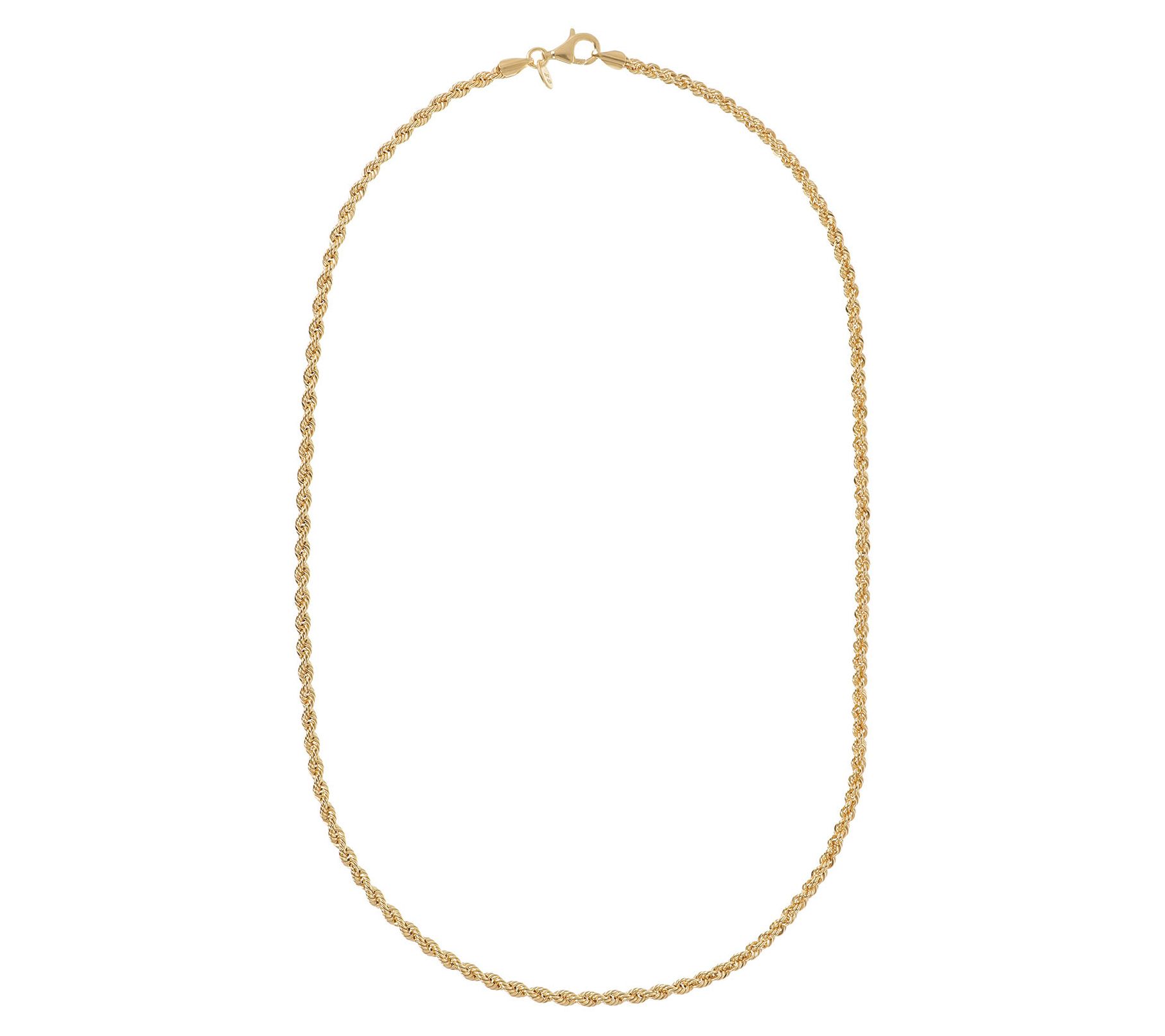 Veronese 18K Clad Rope Chain 18