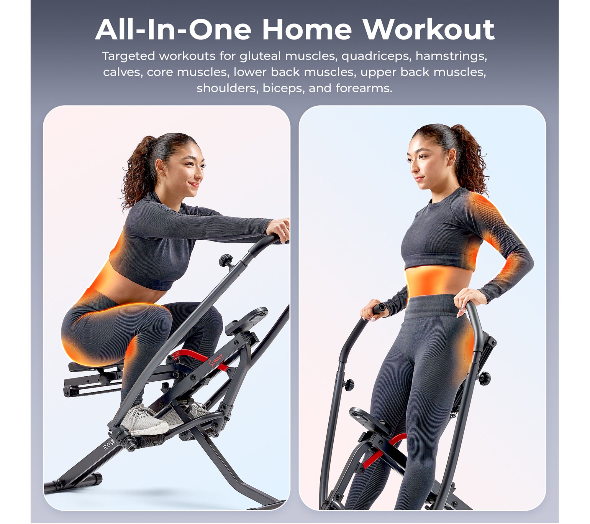 Sunny Full Body Adjustable Multi-Function Rower