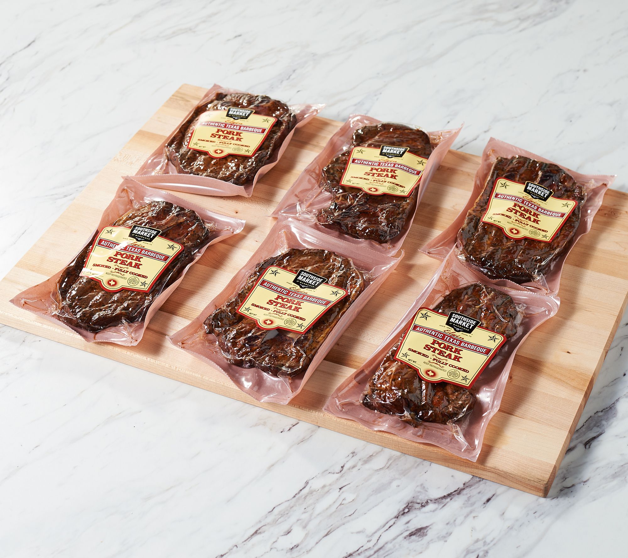 Southside Market (6) 12-oz Smoked Pork Steaks