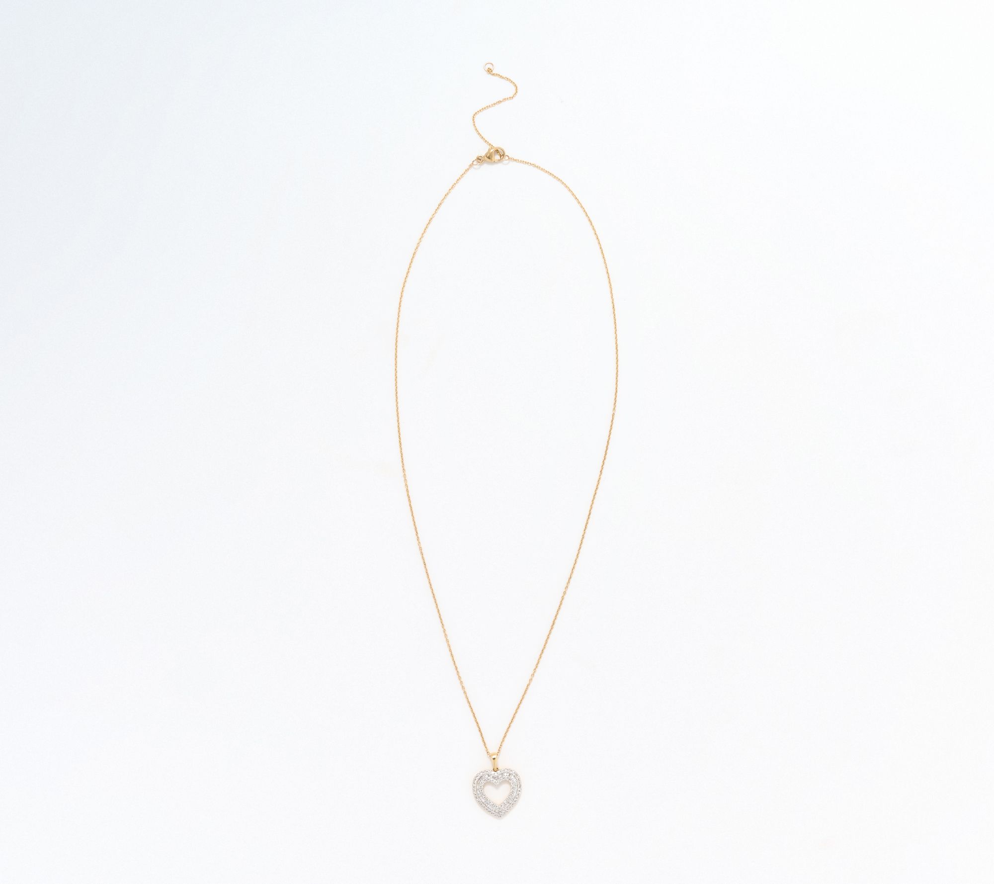 Affinity Diamonds 0.25cttw Mixed Cut Heart 18