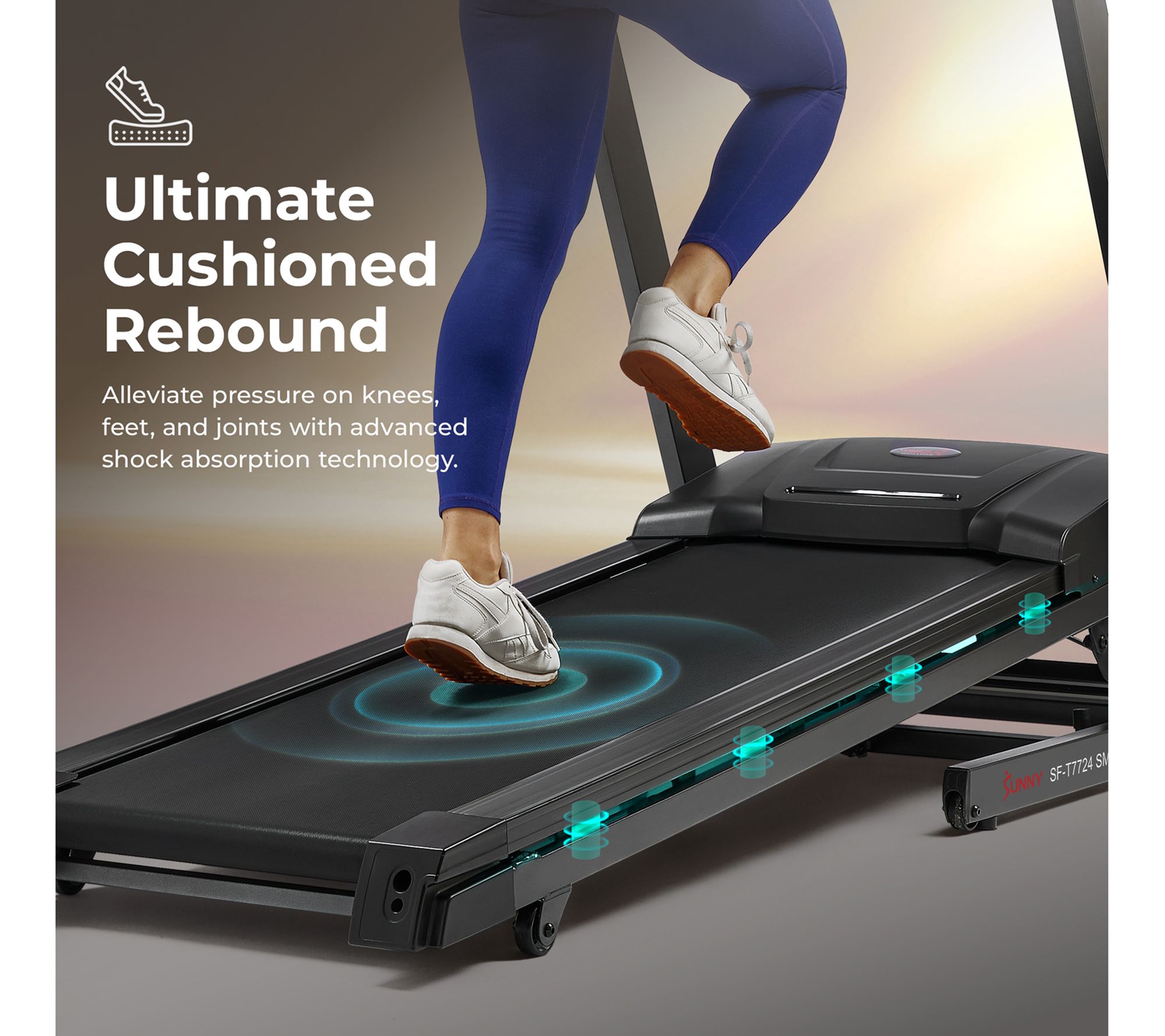 Sunny Motorized Auto Incline Smart Treadmill