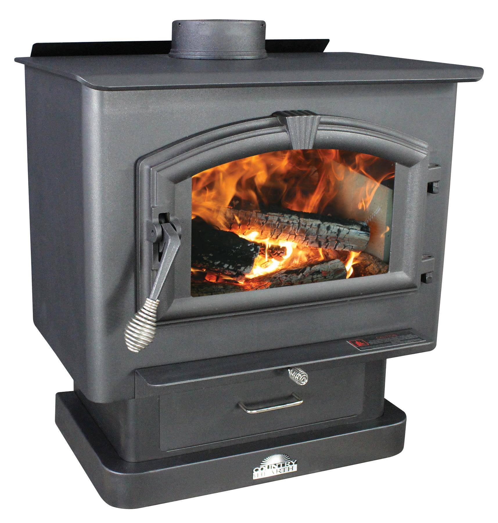 US Stove Medium Wood Stove, Black